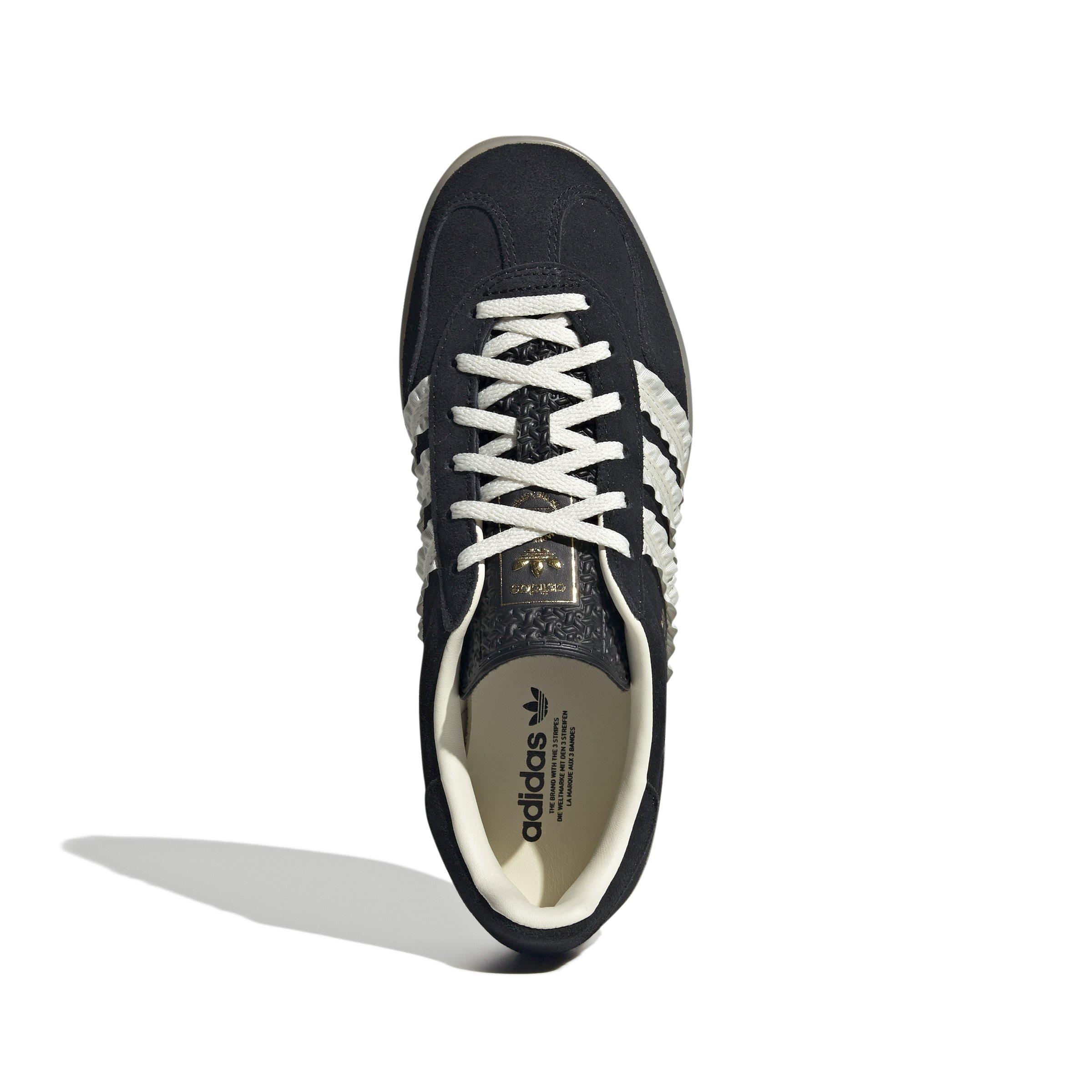 adidas Originals Gazelle Indoor "Core Black/Cream White/Gum" Women's Shoe - BLACK/OFF-WHITE Thumbnail View 8