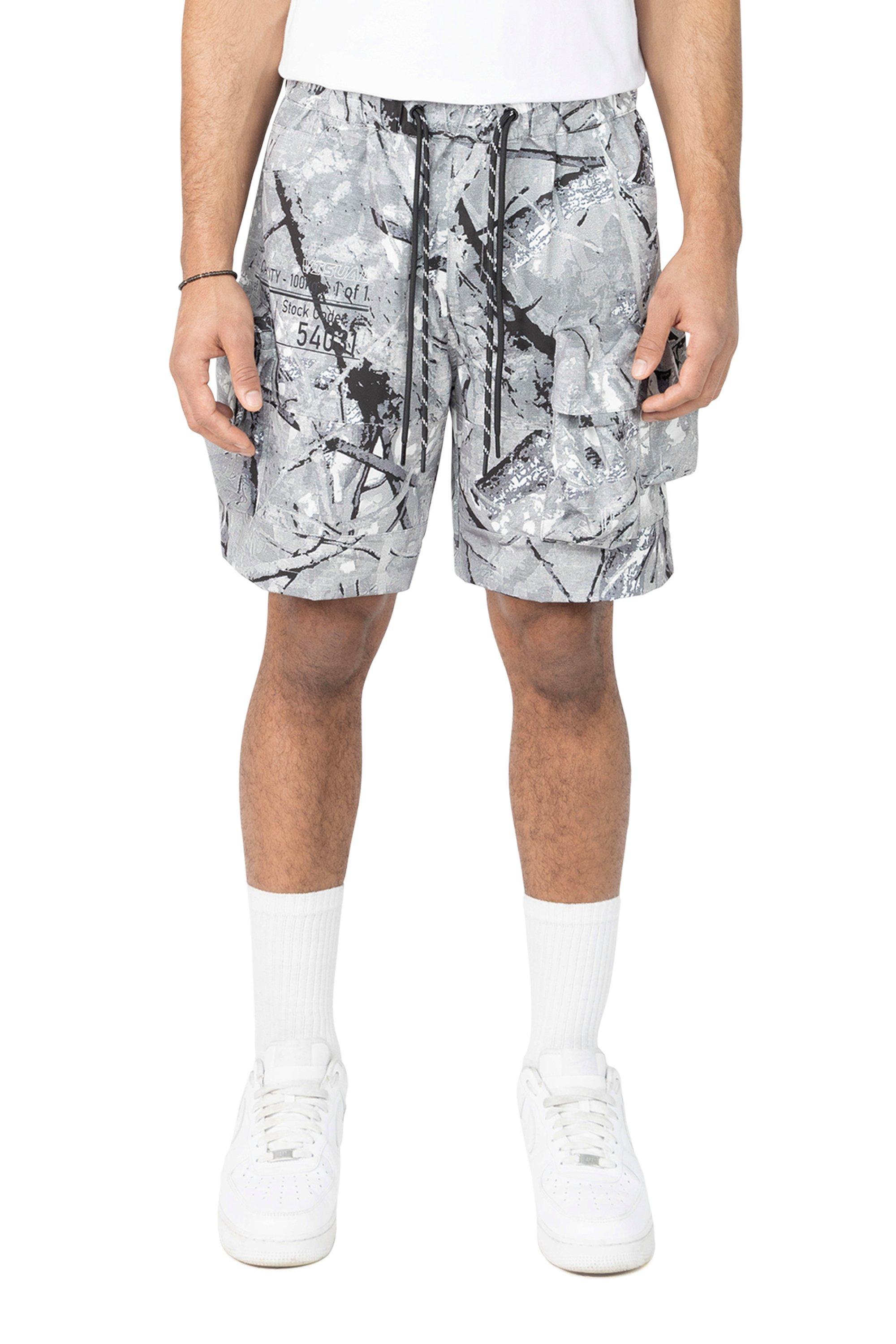 Smoke Rise Men's Utility Cargo Nylon Short - Slate Camo - CAMOUFLAGE Thumbnail View 1