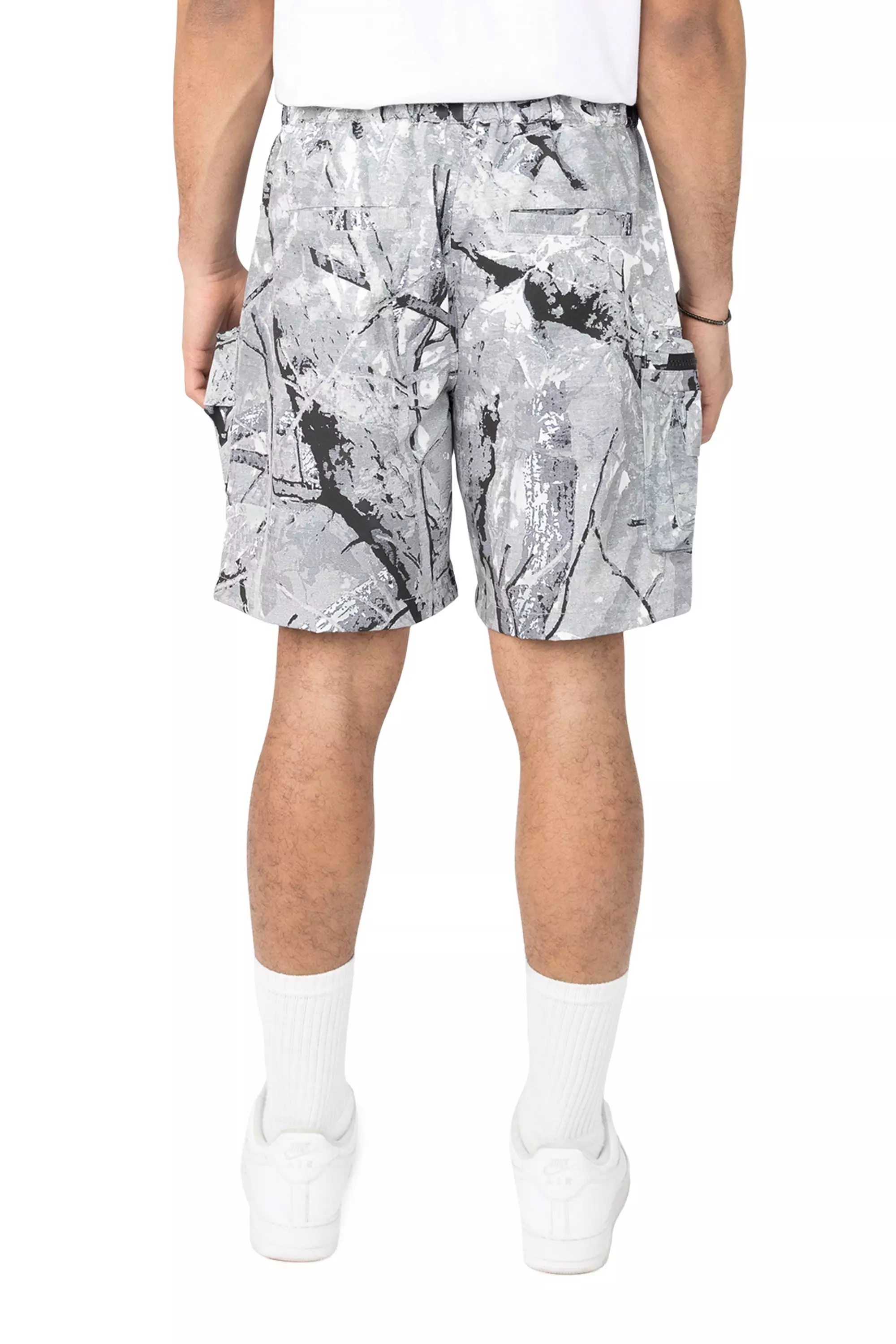 Smoke Rise Men's Utility Cargo Nylon Short - Slate Camo - CAMOUFLAGE