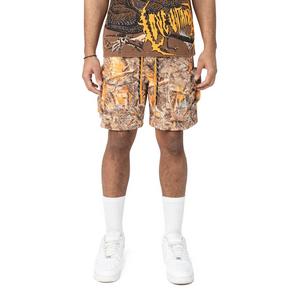 Smoke Rise Men's Utility Cargo Nylon Shorts - Amber