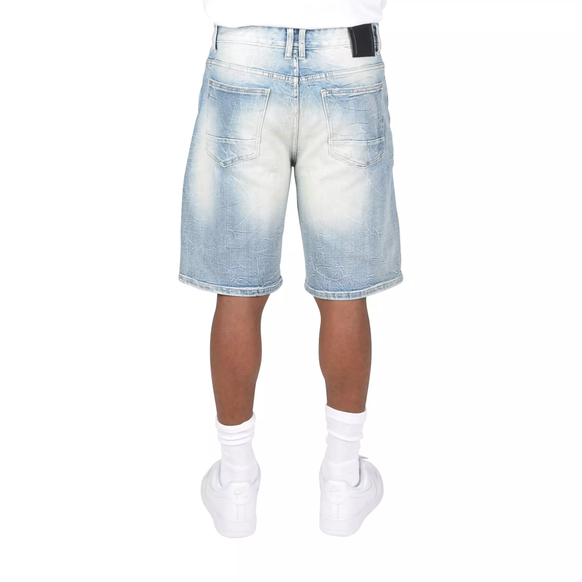 Smoke Rise Men's Comfort R-N-R Denim Shorts - Rhodes Blue - BLUE