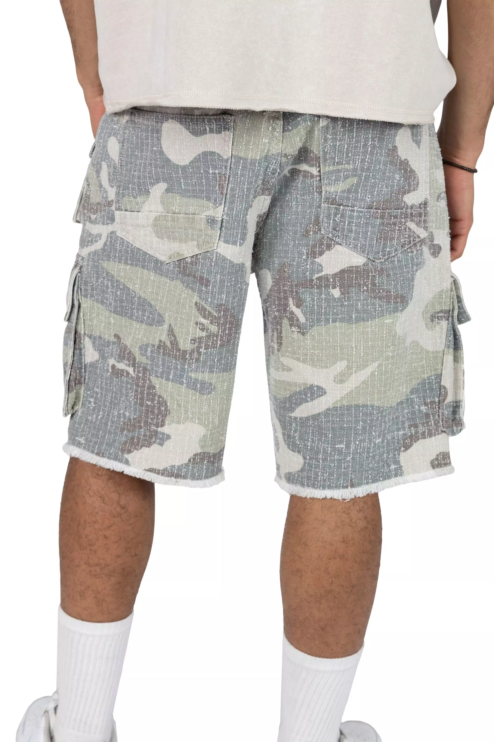 Smoke Rise Men's Comfort Twill Shorts - Earthstone Camo - CAMOUFLAGE