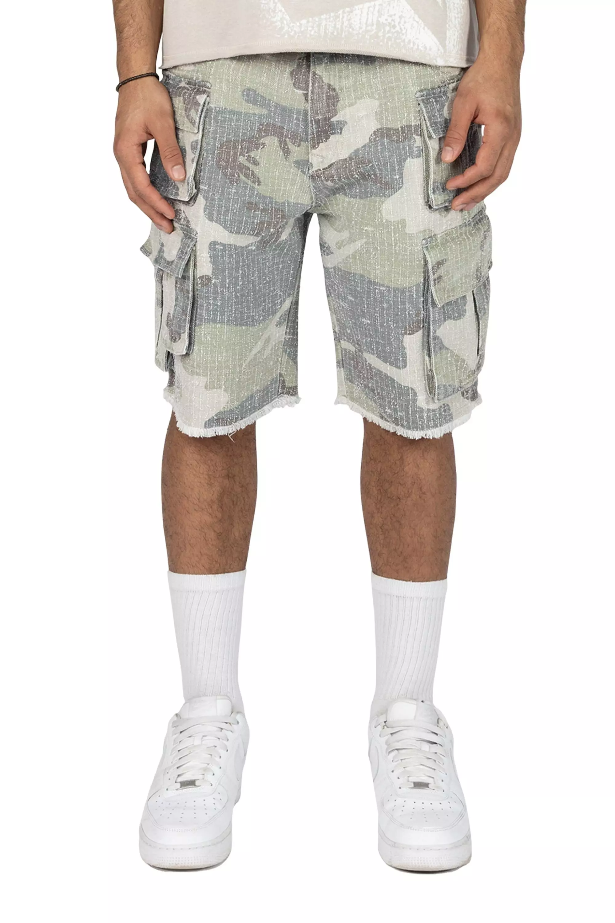Smoke Rise Men's Comfort Twill Shorts - Earthstone Camo - CAMOUFLAGE