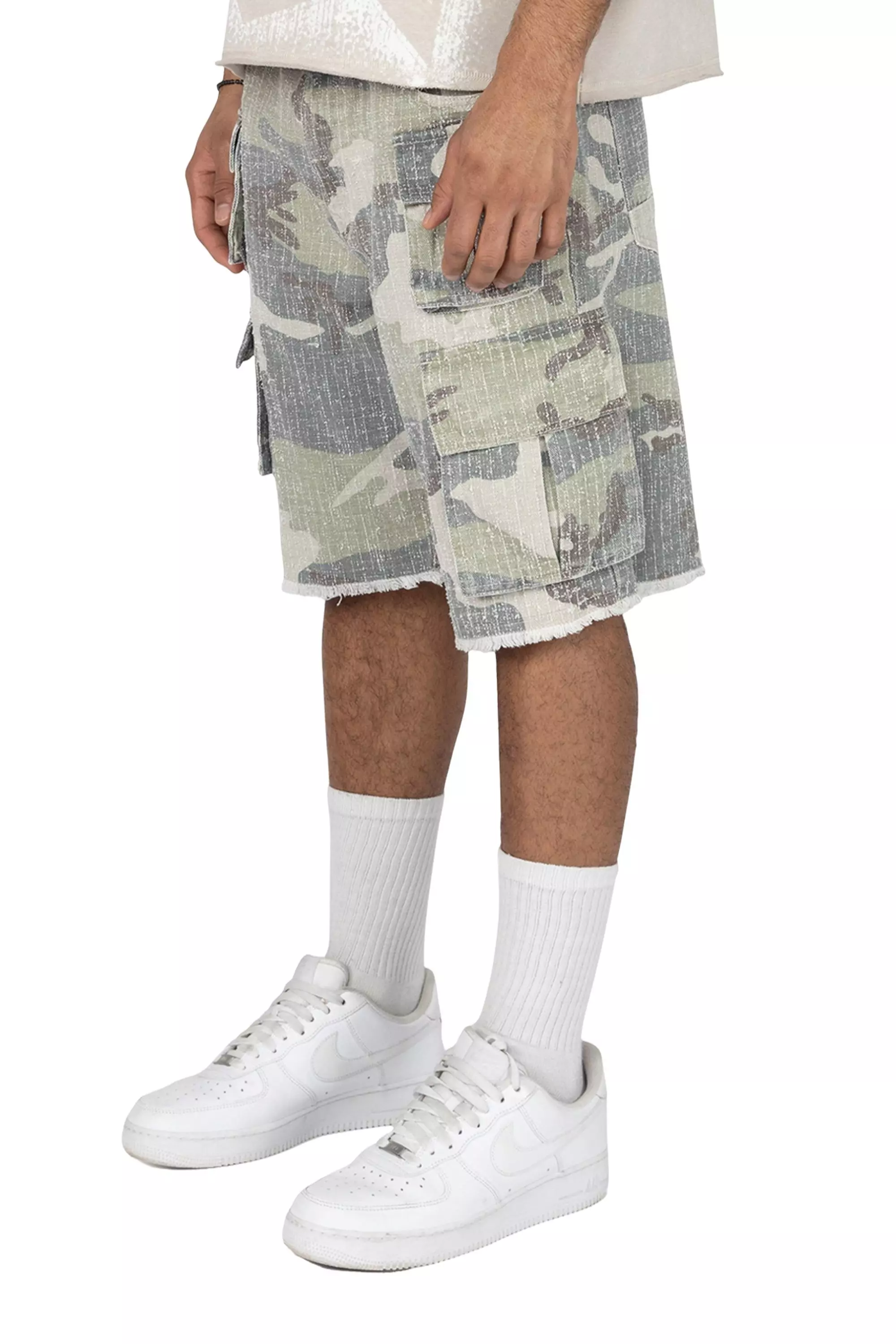 Smoke Rise Men's Comfort Twill Shorts - Earthstone Camo - CAMOUFLAGE