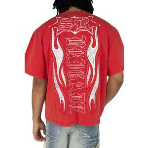 Smoke Rise Men's Wide Crop Eagle Tee - Red