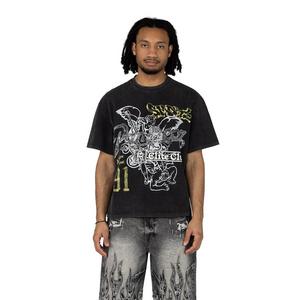Smoke Rise Men's Wide Crop Pantheon Tee - Black