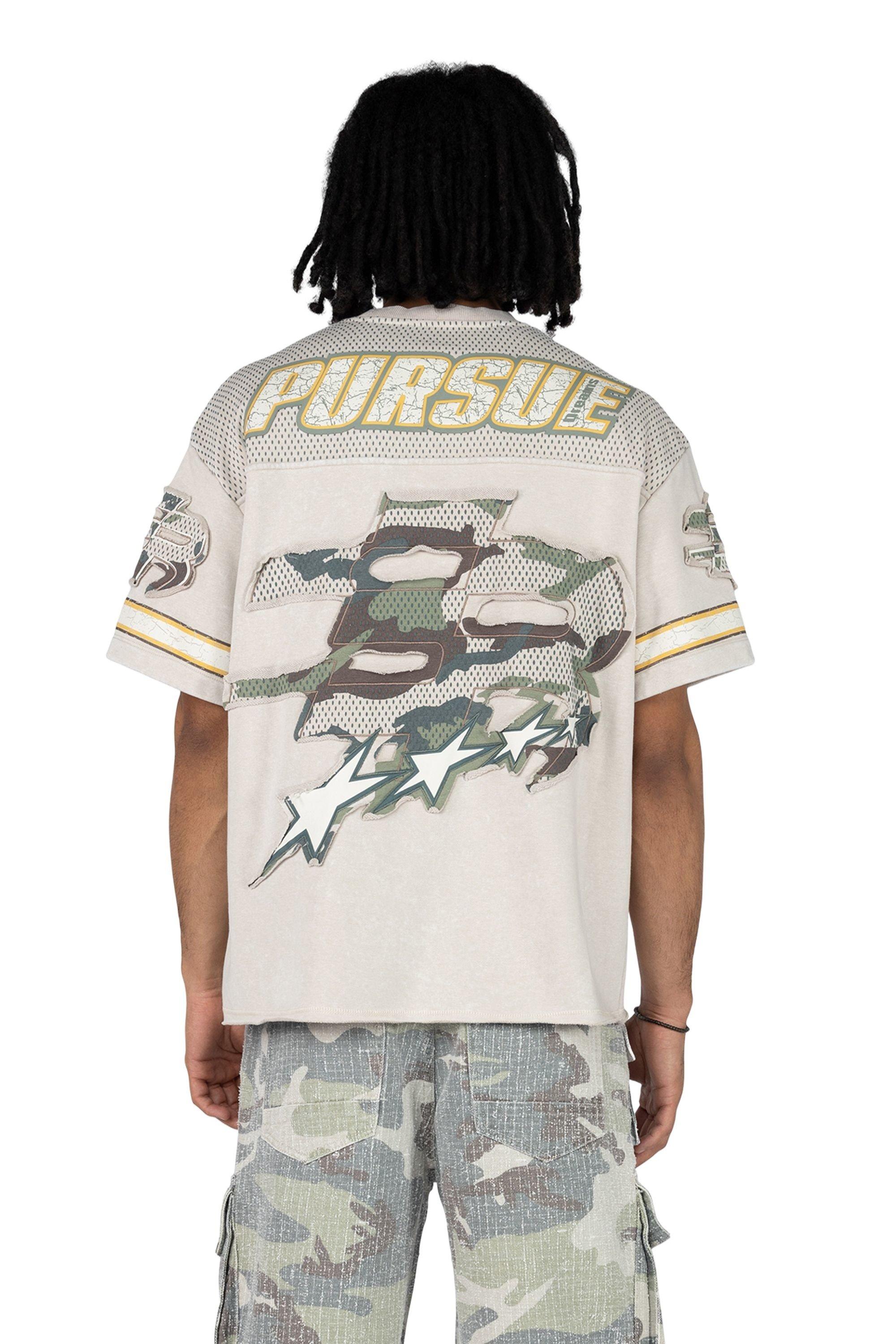 Smoke Rise Men's Wide Crop Heavenly Divine Knit Tee - Pewter Grey - GREY Thumbnail View 2