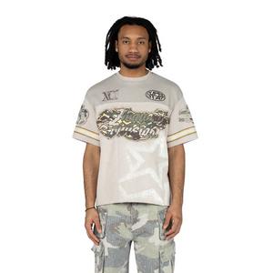 Smoke Rise Men's Wide Crop Heavenly Divine Knit Tee - Pewter Grey