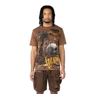 Smoke Rise Men's Snake Skull Tee - Carafe