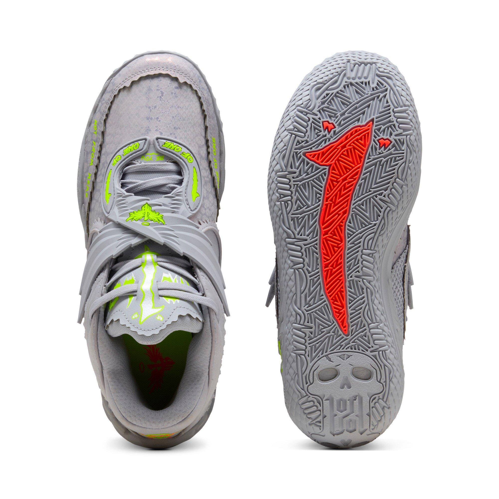 PUMA x LaMelo Ball MB.05 "Shine" Men's Basketball Shoe - BLACK/SILVER Thumbnail View 6