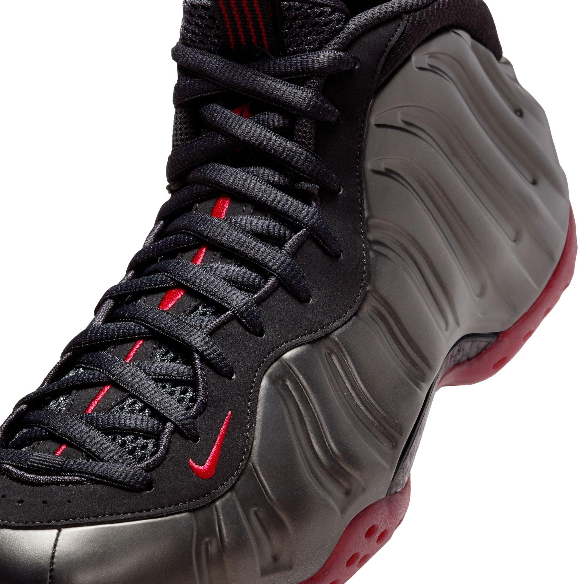 Nike Air Foamposite One "Cough Drop" Men's Shoe - BLACK/VARSITY RED Thumbnail View 4