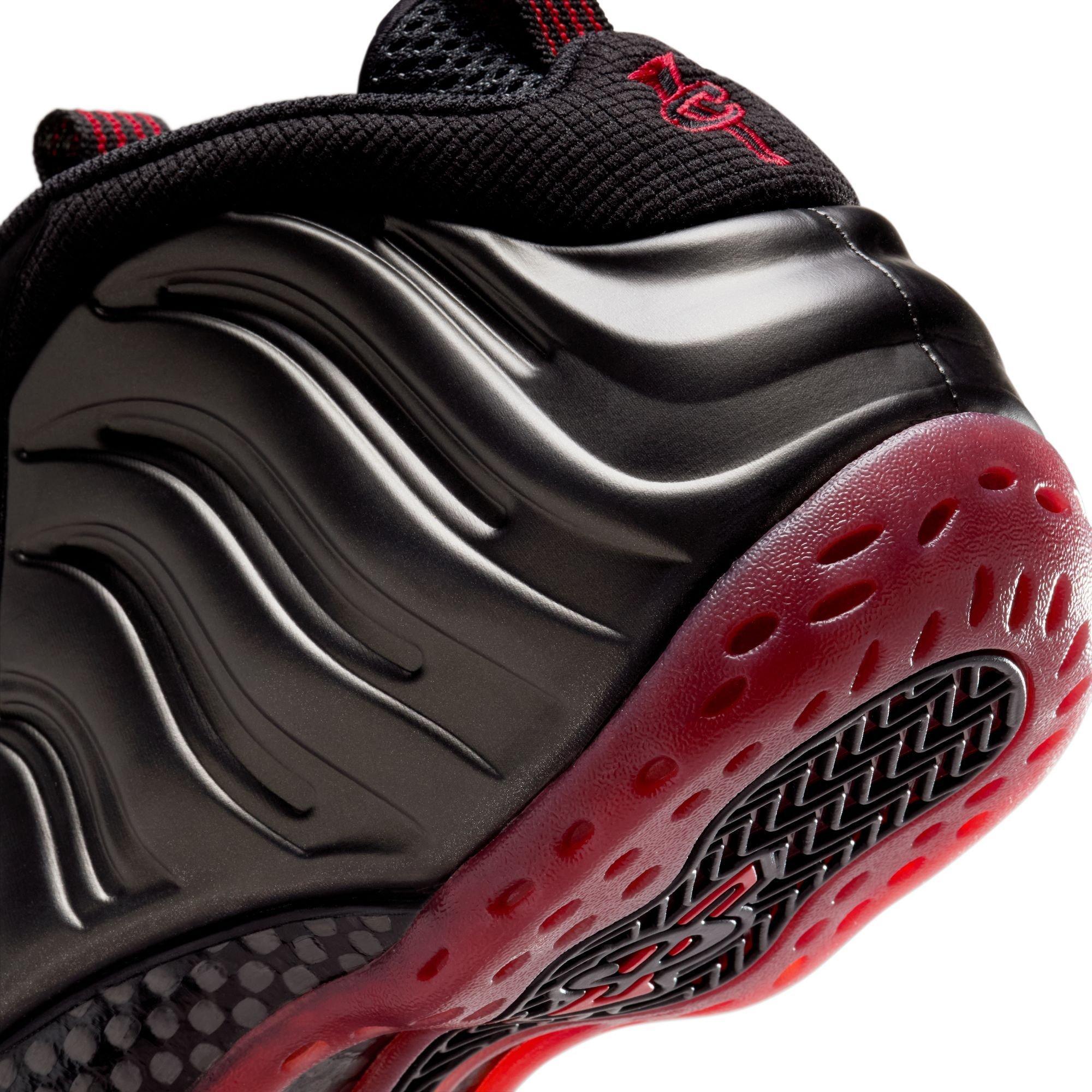 Nike Air Foamposite One "Cough Drop" Men's Shoe - BLACK/VARSITY RED Thumbnail View 5