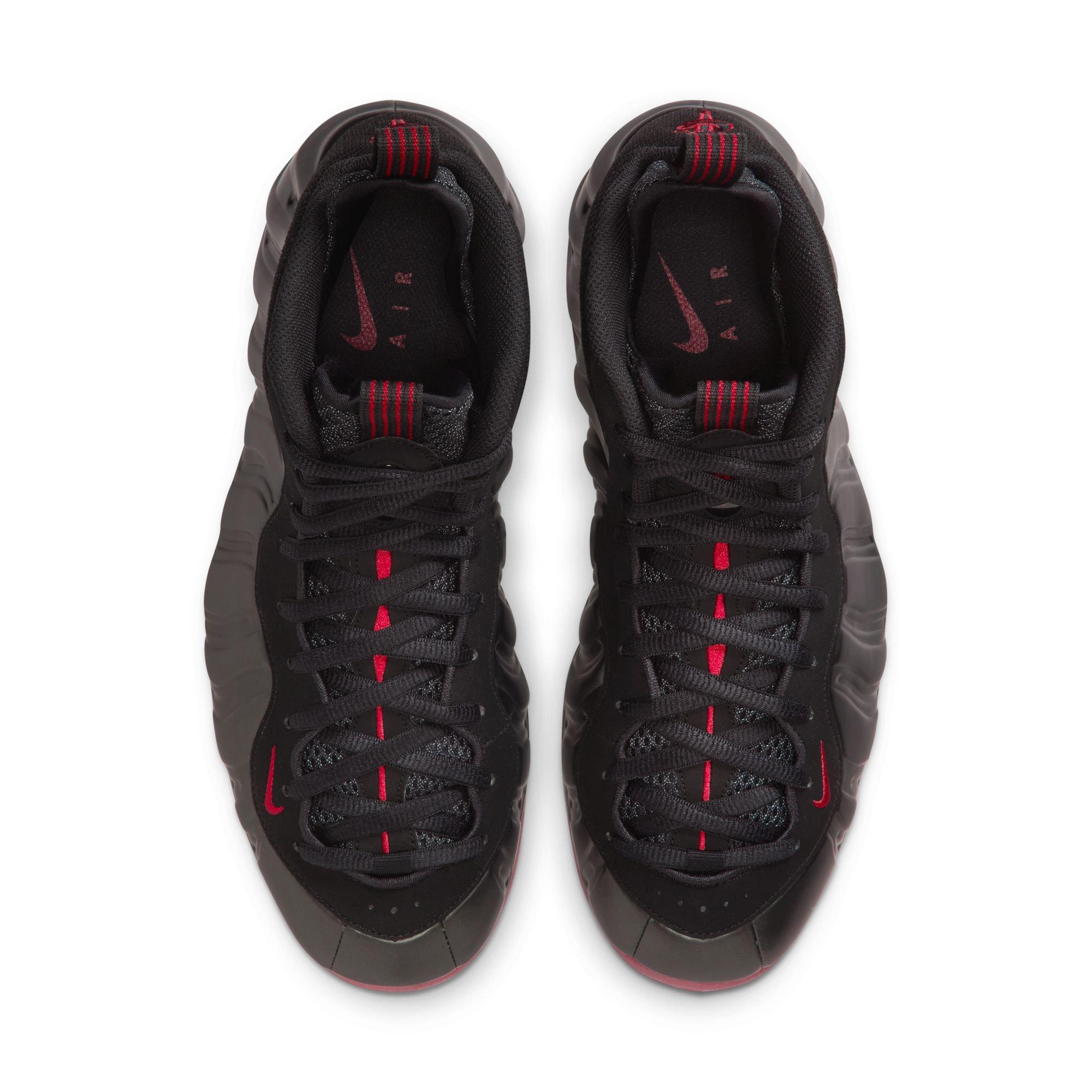 Nike Air Foamposite One "Cough Drop" Men's Shoe - BLACK/VARSITY RED Thumbnail View 9