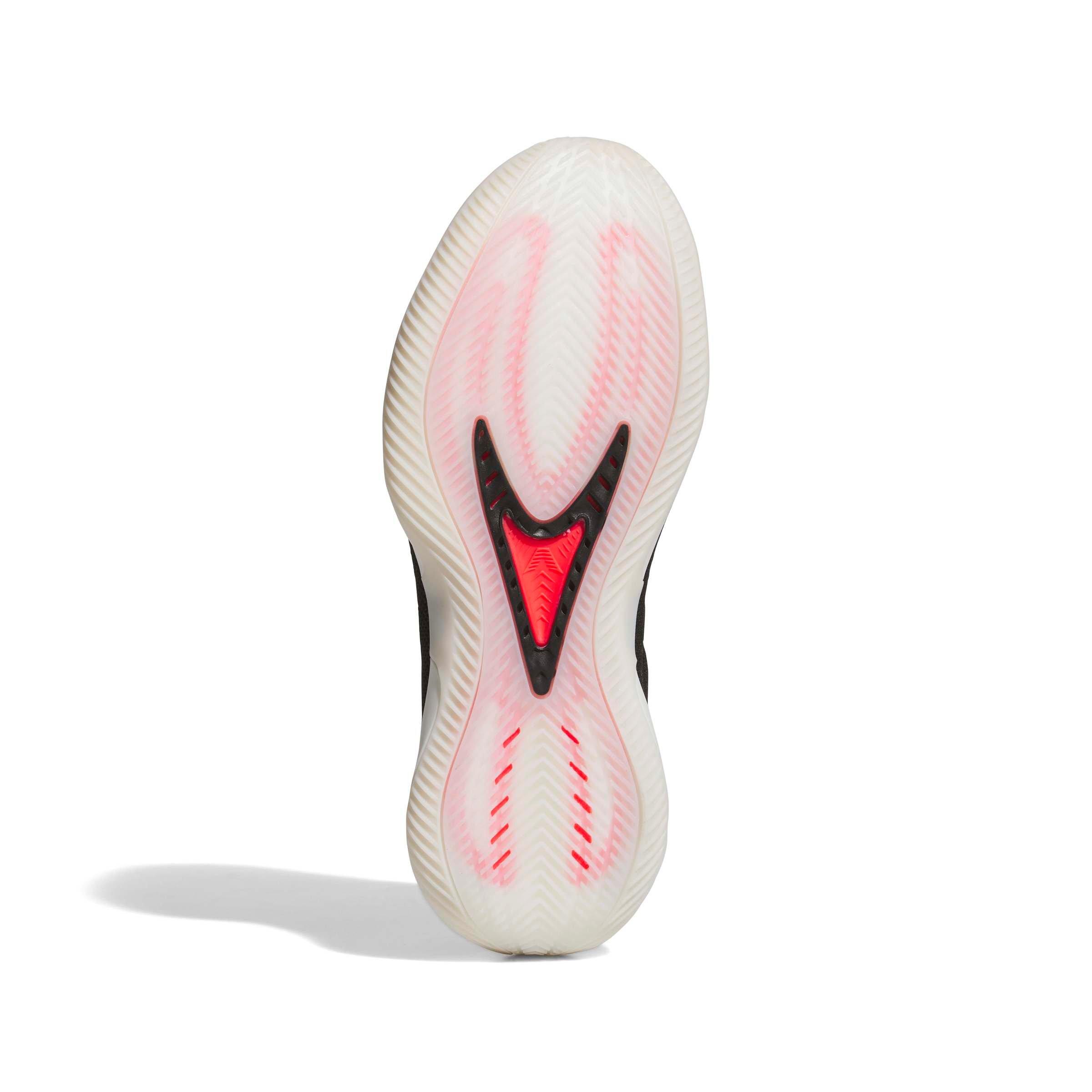 adidas Anthony Edwards 2 "Zero Metallic" Men's Basketball Shoe - BLACK/ZERO METALLIC/LUCID RED Thumbnail View 9