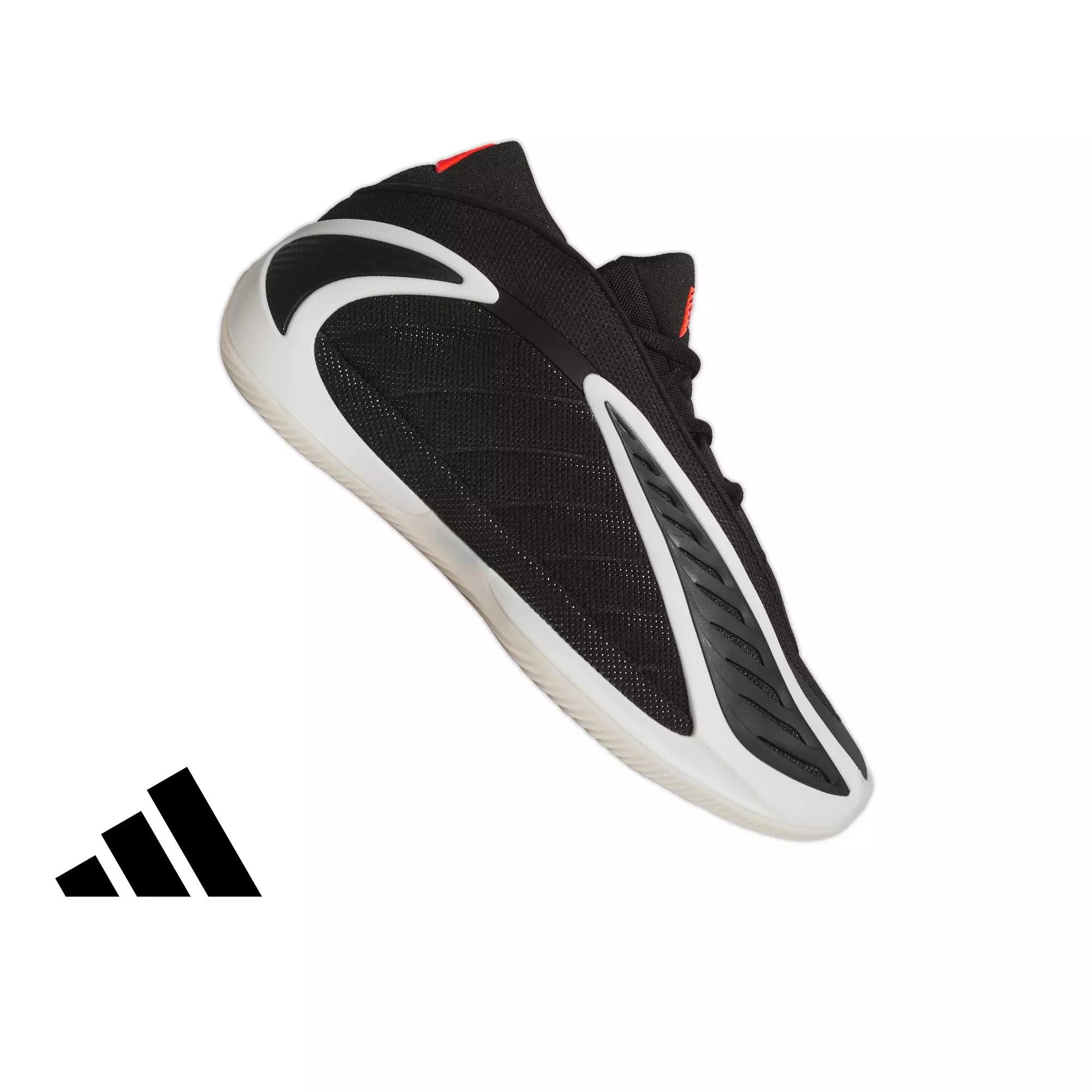 adidas Anthony Edwards 2 "Zero Metallic" Men's Basketball Shoe - BLACK/ZERO METALLIC/LUCID RED