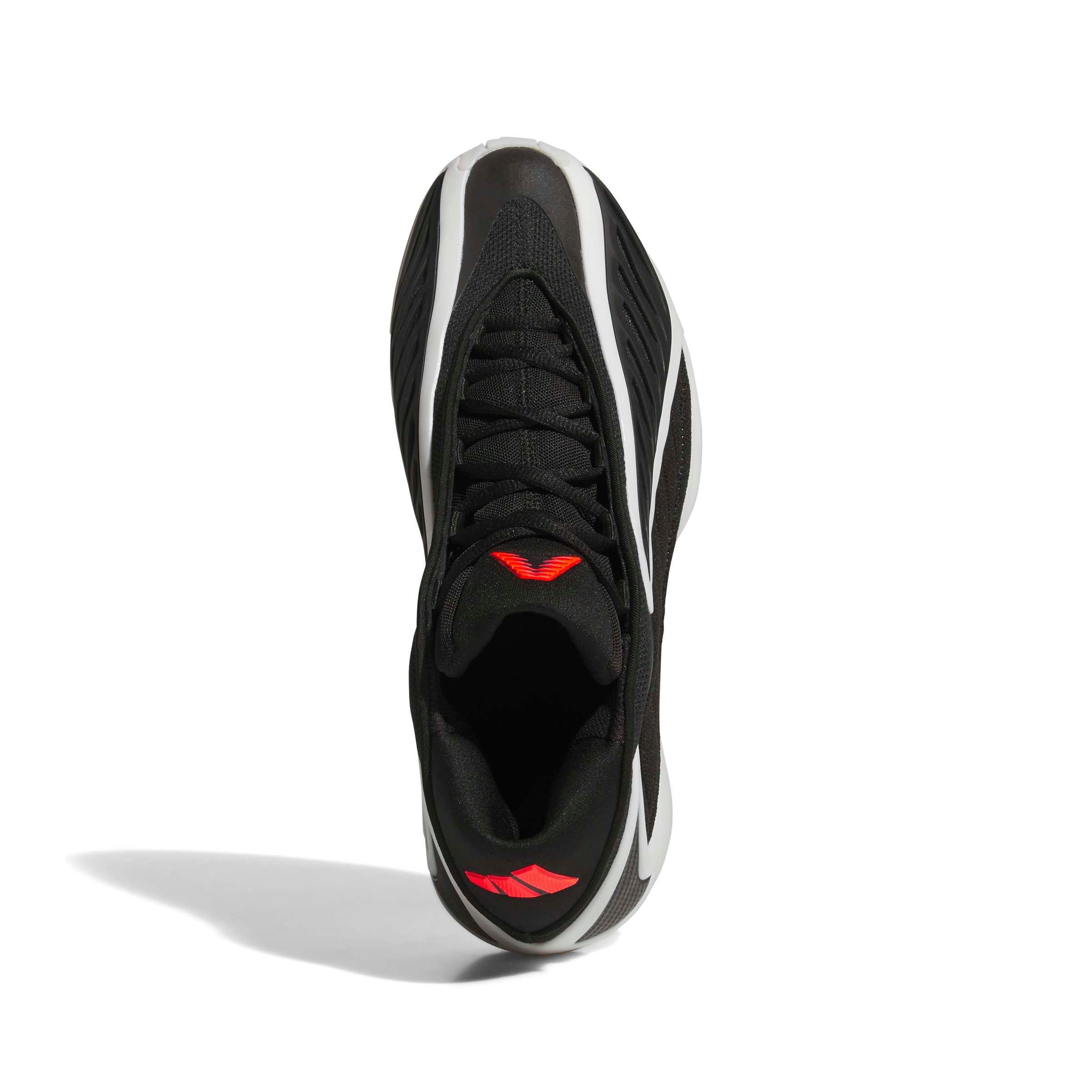 adidas Anthony Edwards 2 "Zero Metallic" Men's Basketball Shoe - BLACK/ZERO METALLIC/LUCID RED Thumbnail View 8