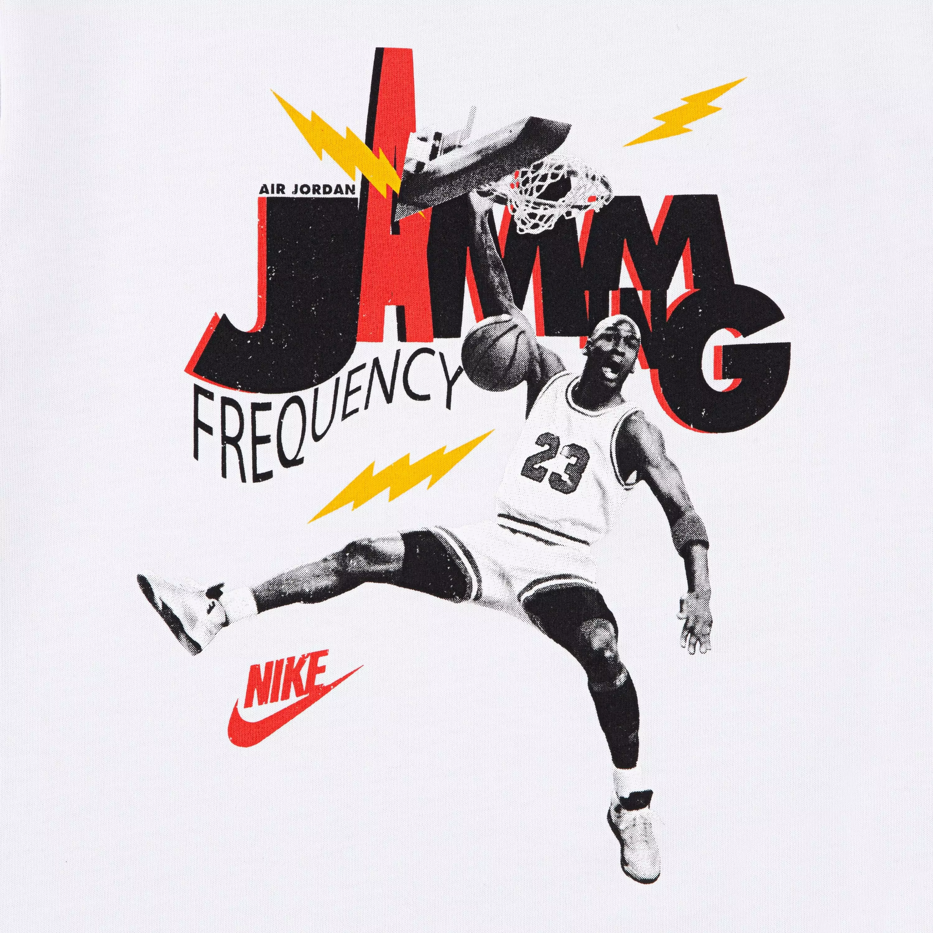 Jordan Big Boys' MJ Jamming Tee - WHITE