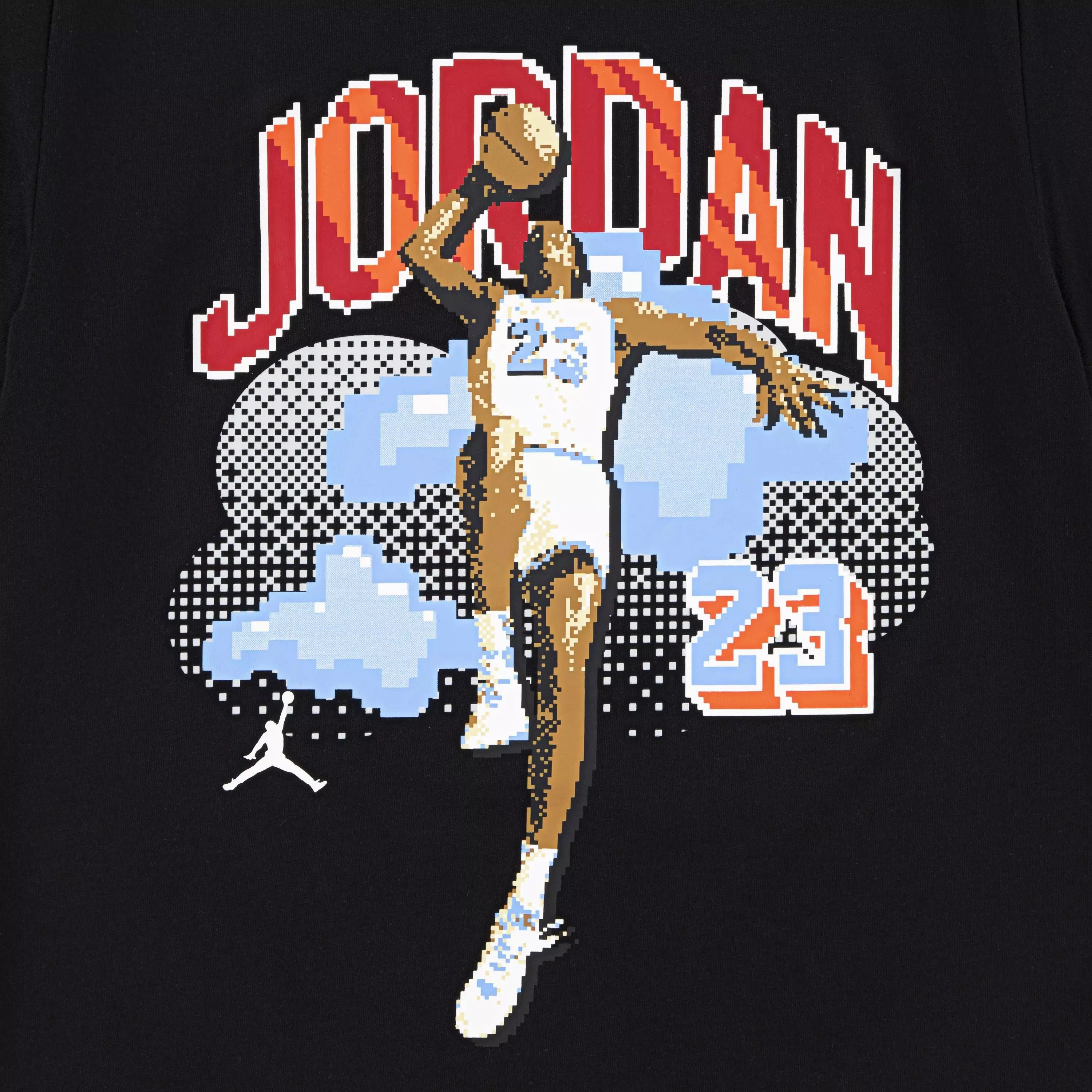 Jordan Big Boys' Customized Air Digi Tee - BLACK
