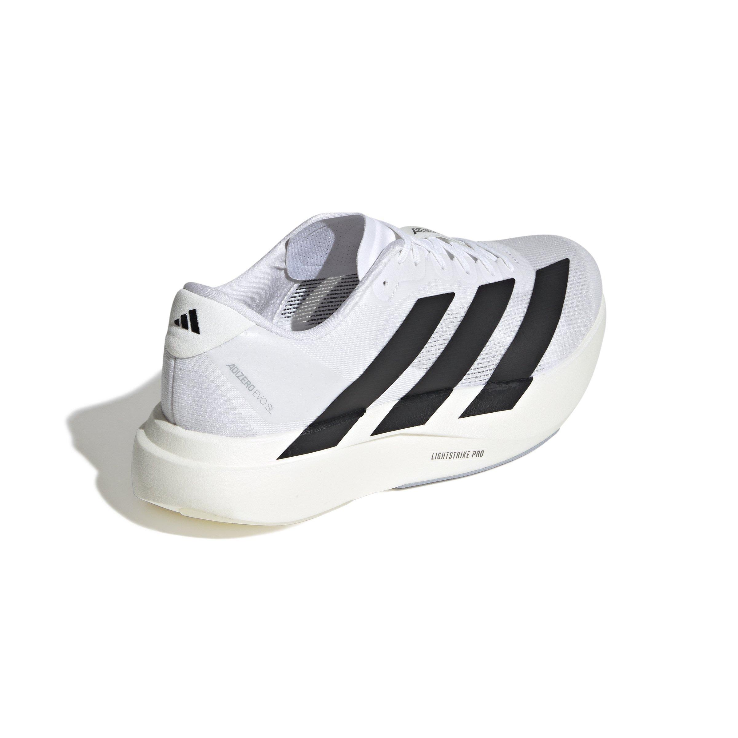 adidas Adizero Evo SL "Ftwr White/Core Black" Men's Running Shoe - WHITE/BLACK Thumbnail View 6
