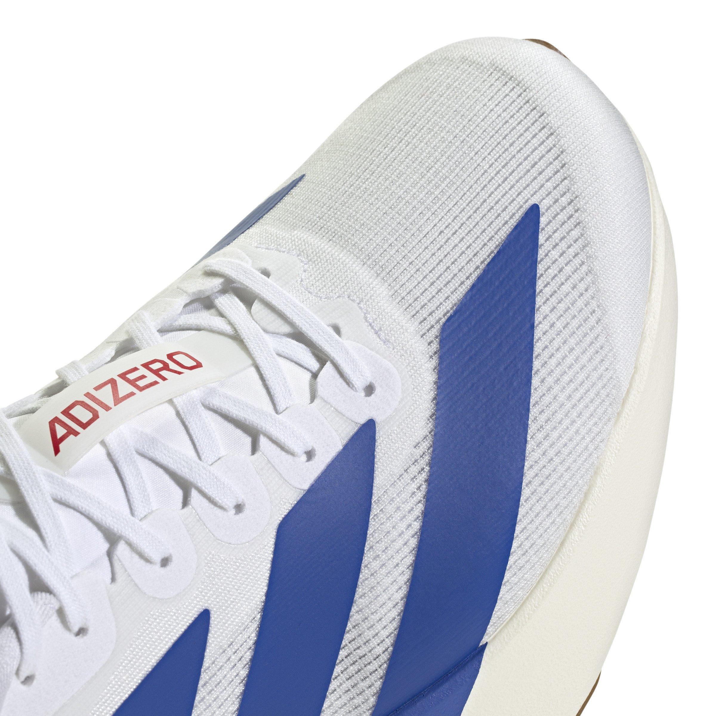 adidas Adizero Evo SL "Ftwr White/Team Royal Blue/Pure Ruby" Men's Running Shoe - WHITE/BLUE Thumbnail View 3