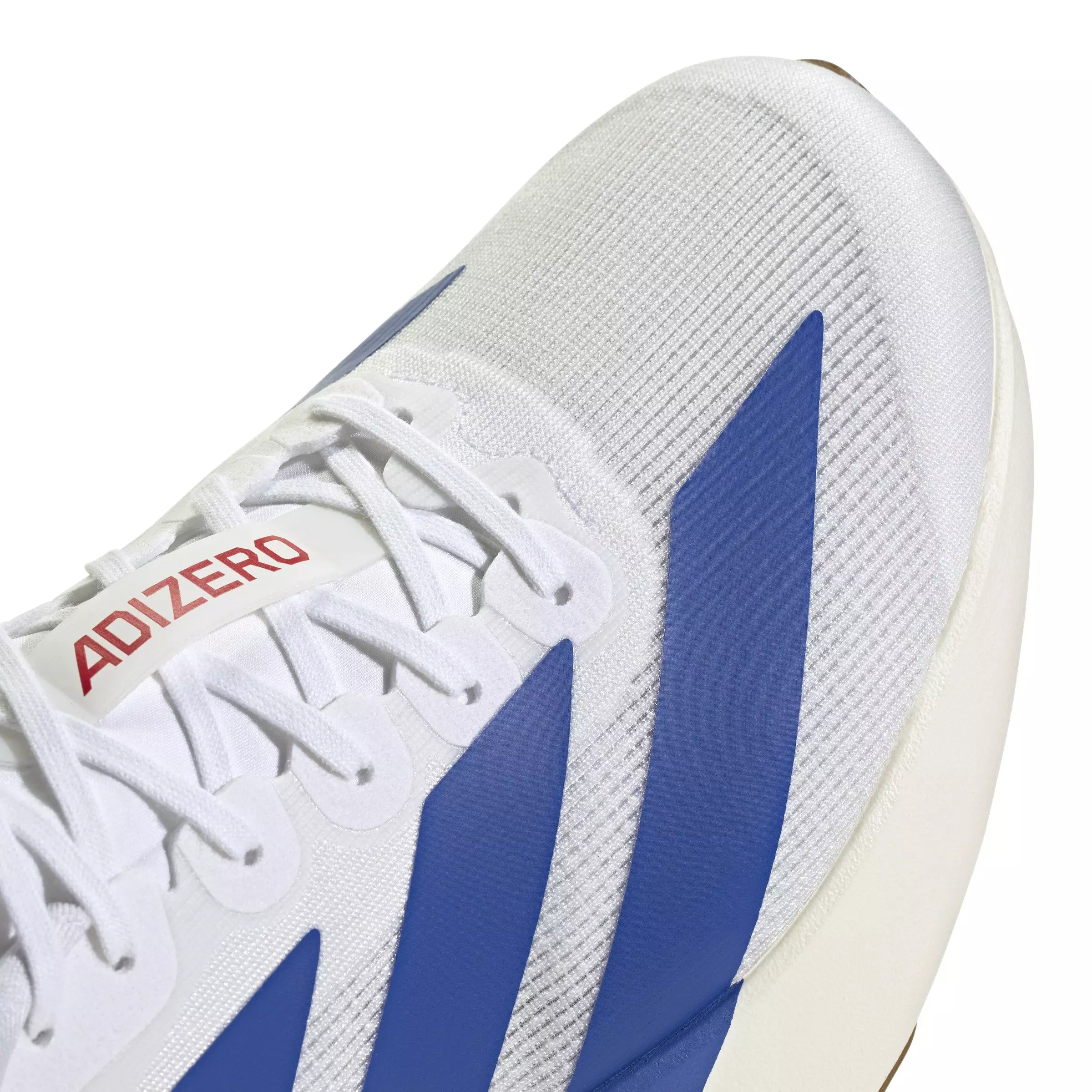 adidas Adizero Evo SL "Ftwr White/Team Royal Blue/Pure Ruby" Men's Running Shoe - WHITE/BLUE