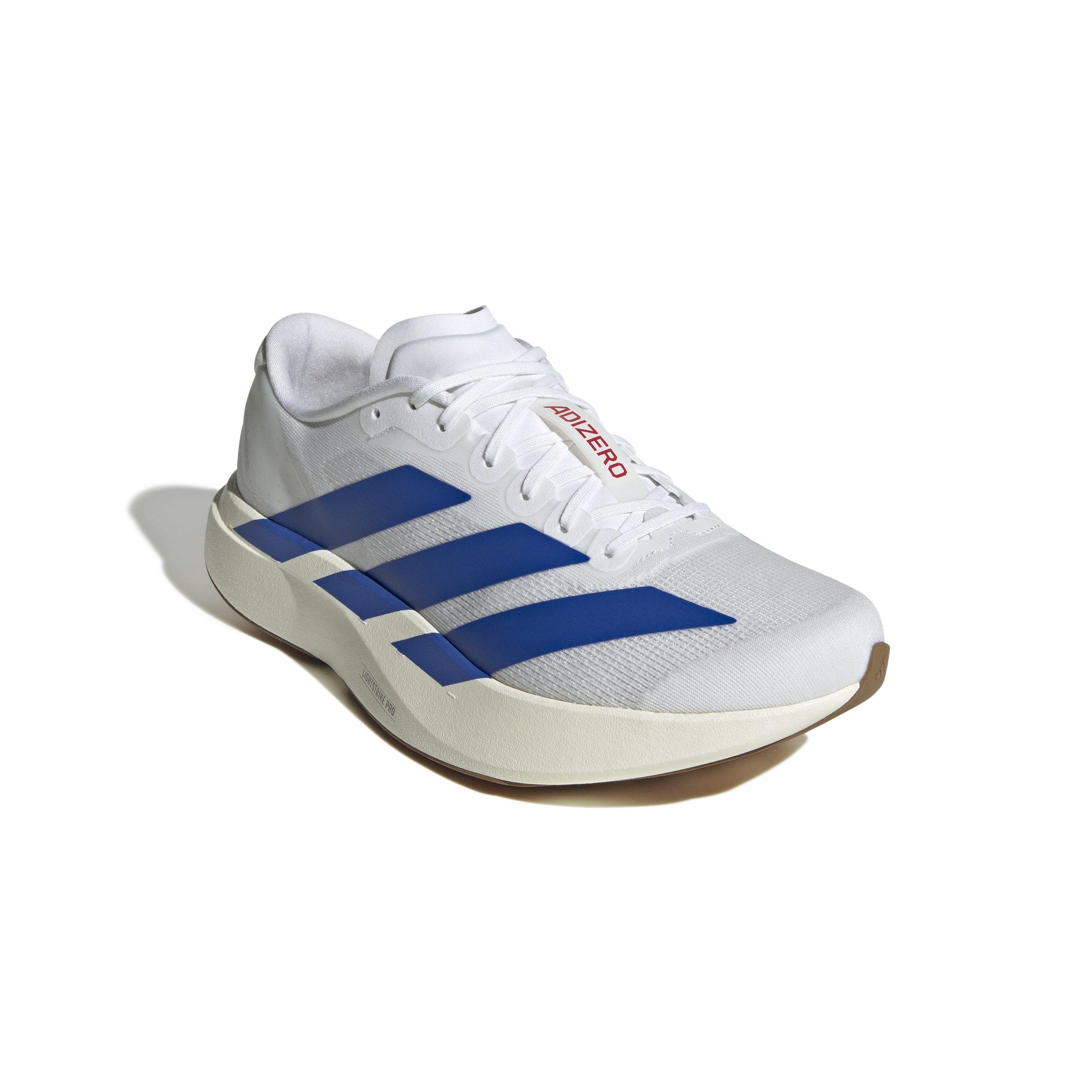 adidas Adizero Evo SL "Ftwr White/Team Royal Blue/Pure Ruby" Men's Running Shoe - WHITE/BLUE Thumbnail View 5
