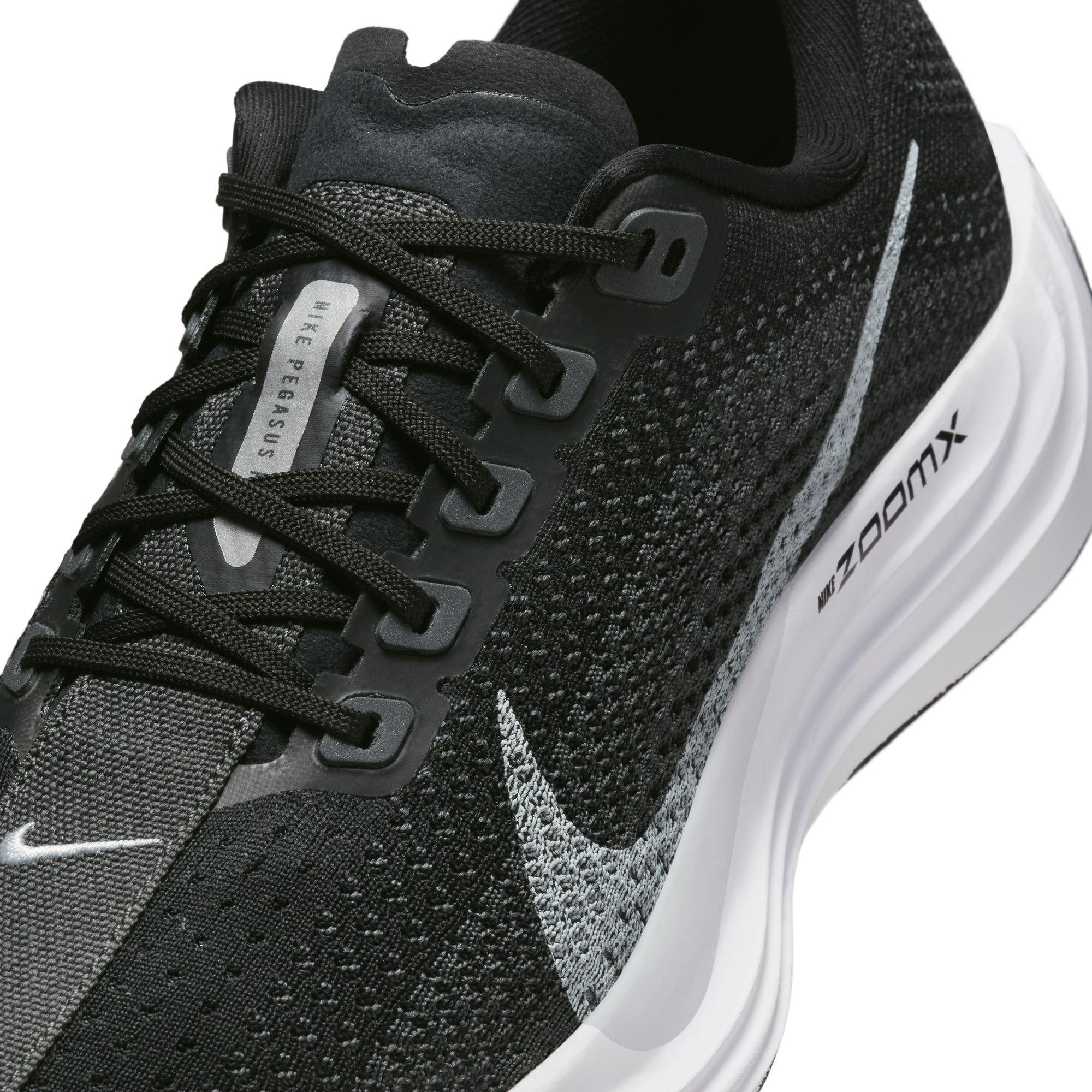 Nike Pegasus Plus "Black/Pure Platinum/Anthracite/White" Women's Road Running Shoe - BLACK/WHITE Thumbnail View 10