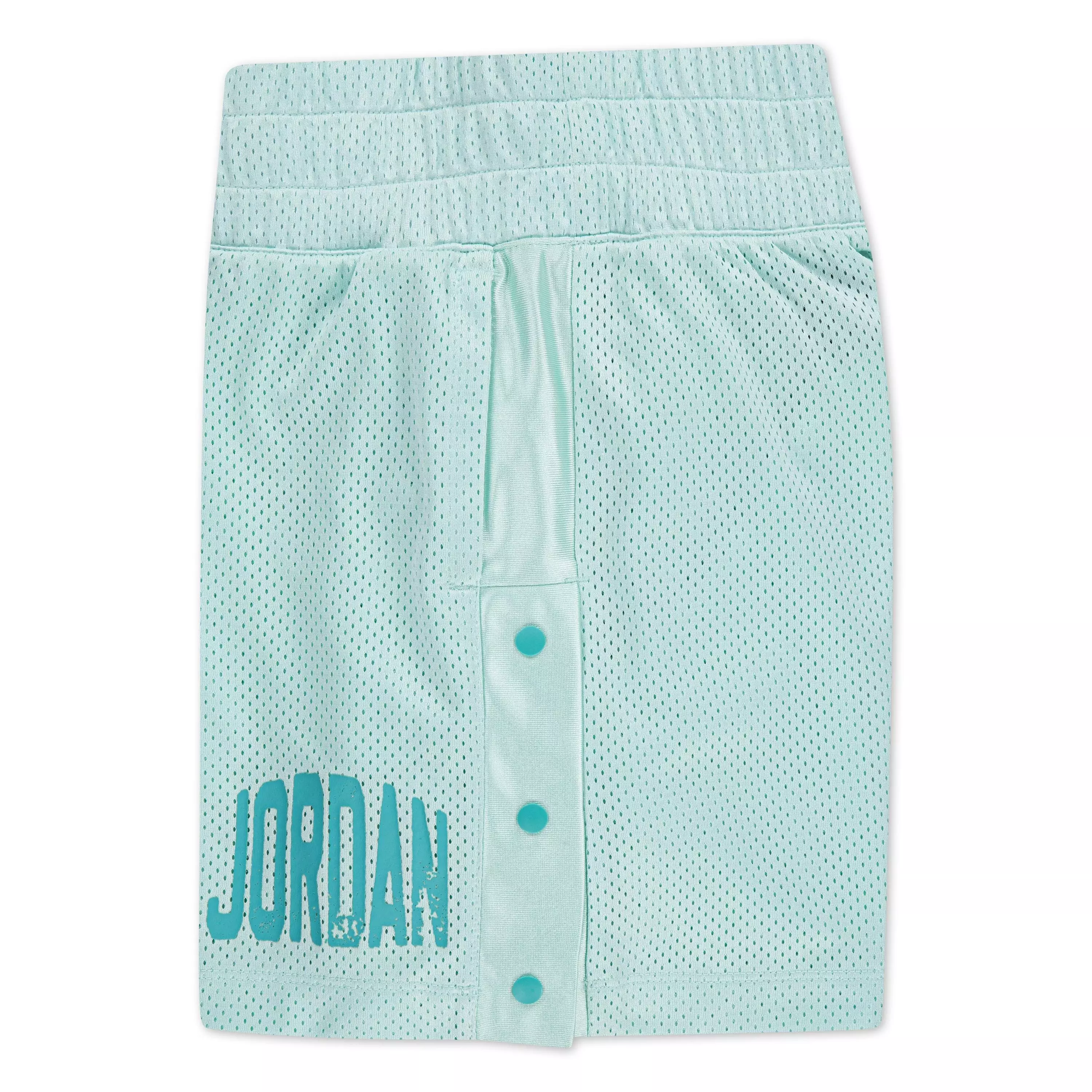 Jordan Big Girls' JM Training Mesh Shorts - Igloo - GREEN