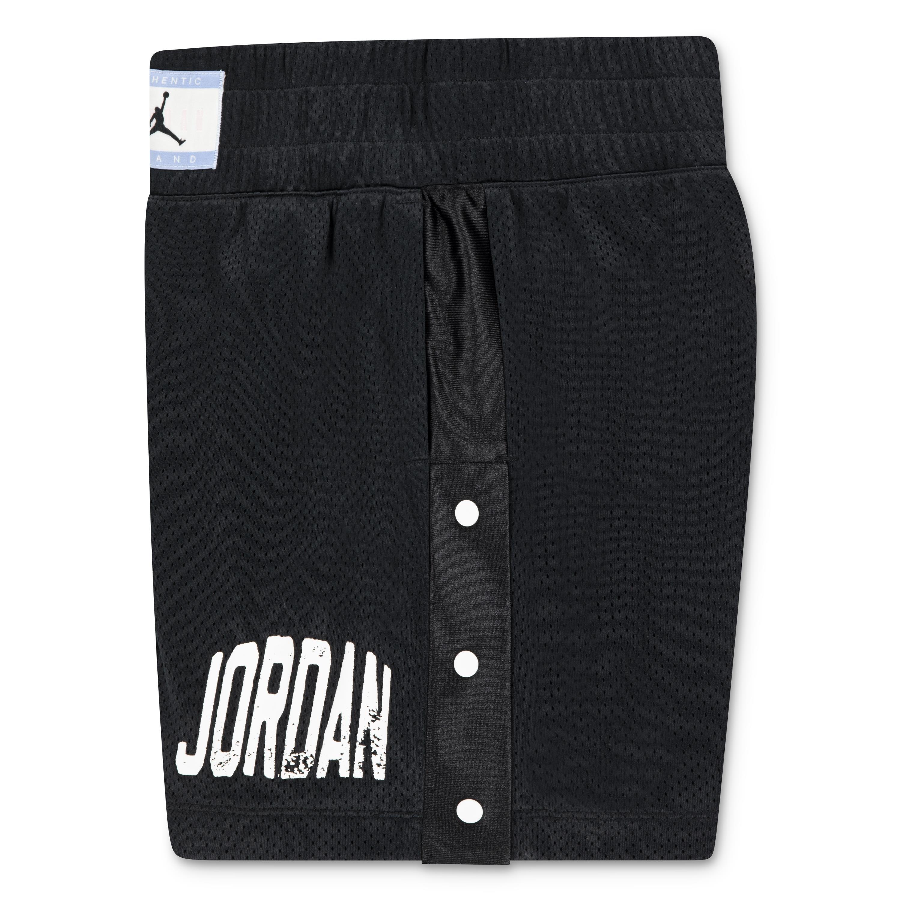 Jordan JM Training Mesh Big Girls' Black Shorts