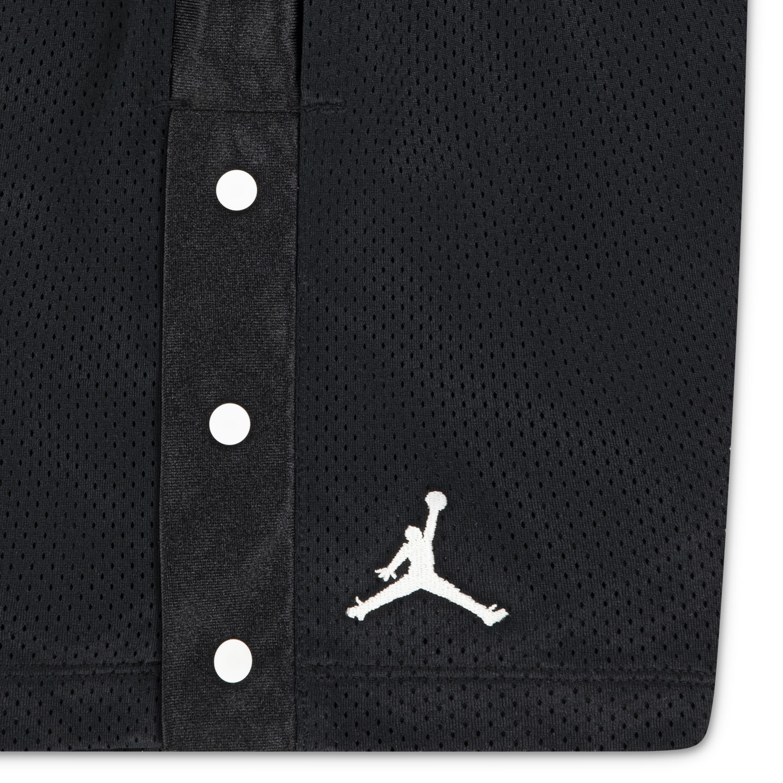 Jordan JM Training Mesh Big Girls' Black Shorts