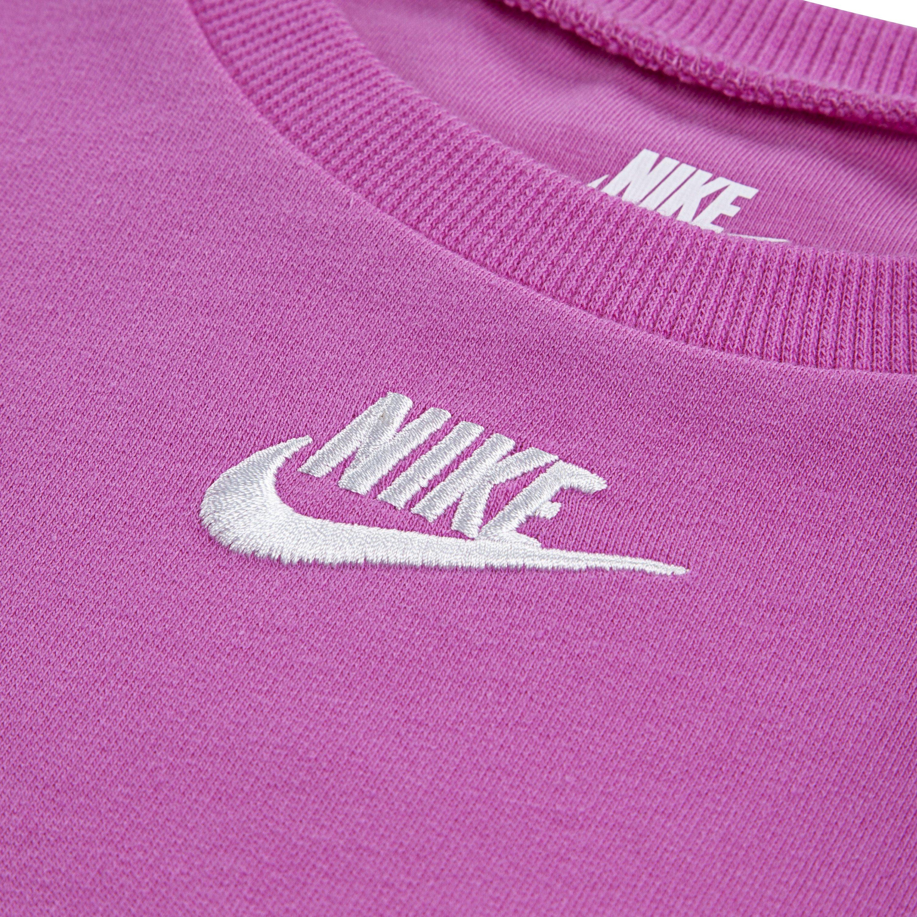 Nike Little ​Girls' French Terry Set​ - Pink - PINK Thumbnail View 4