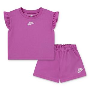 Nike Little ​Girls' French Terry Set​ -Pink