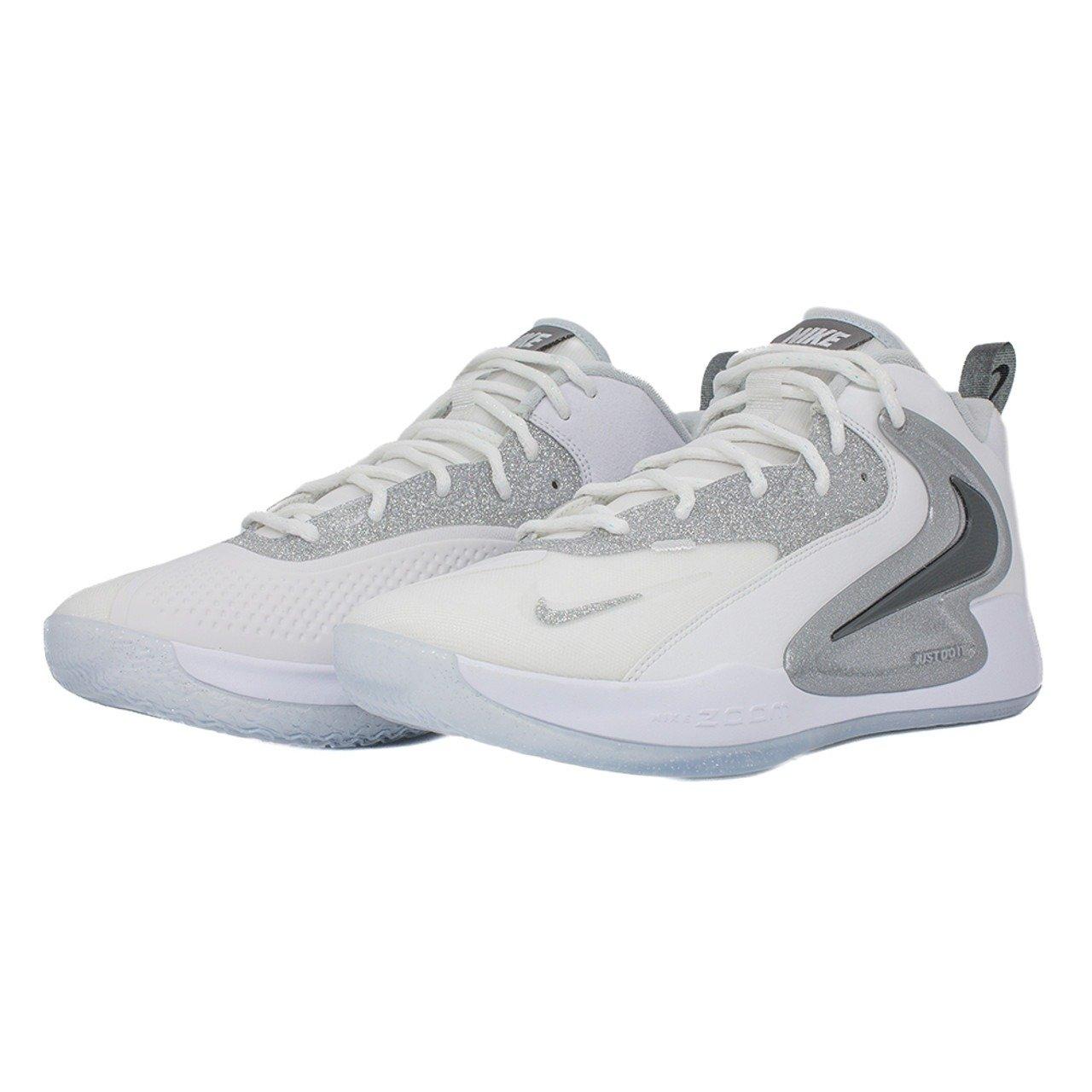 Nike Zoom Hyperset 2 SE "Summit White/Metallic Silver/Pure Platinum" Unisex Volleyball Shoe - WHITE/SILVER/DK.GREY Thumbnail View 3