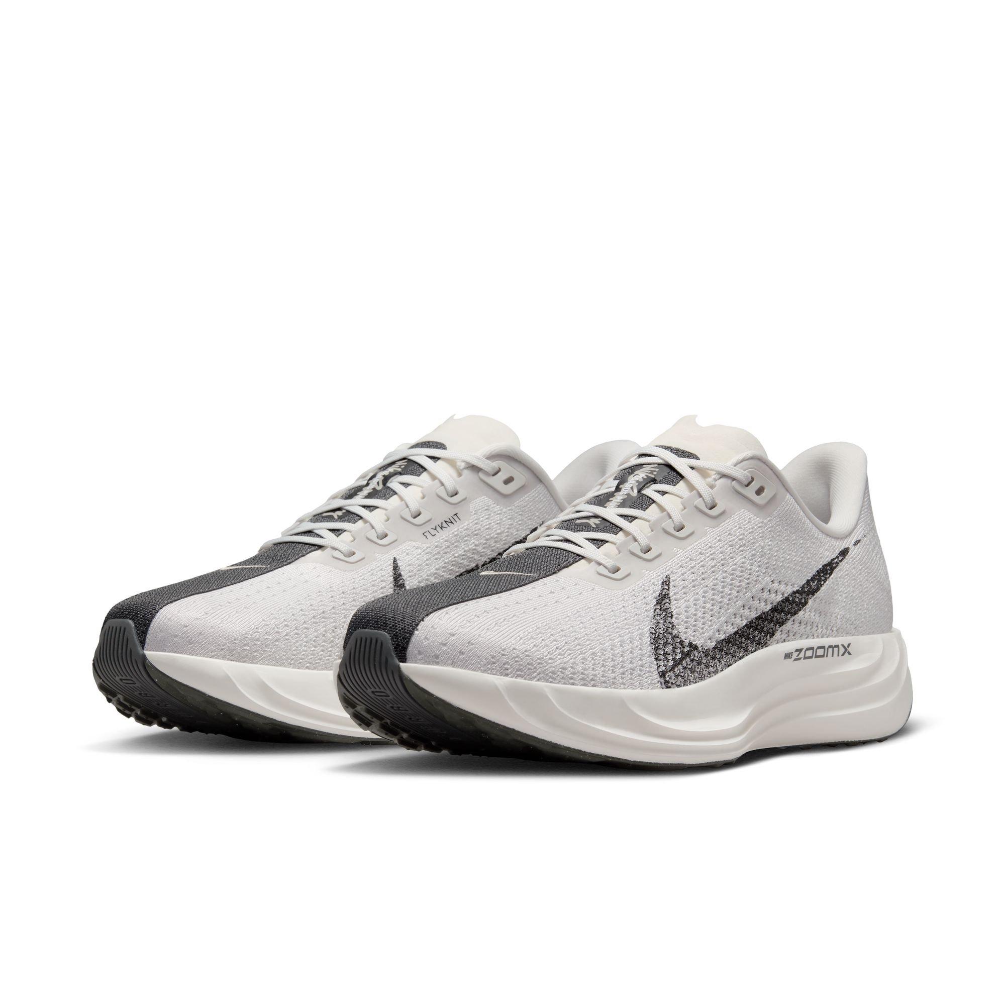 Nike Pegasus Plus "Platinum Tint/Black/College Grey" Men's Road Running Shoe - WHITE/BLACK Thumbnail View 5