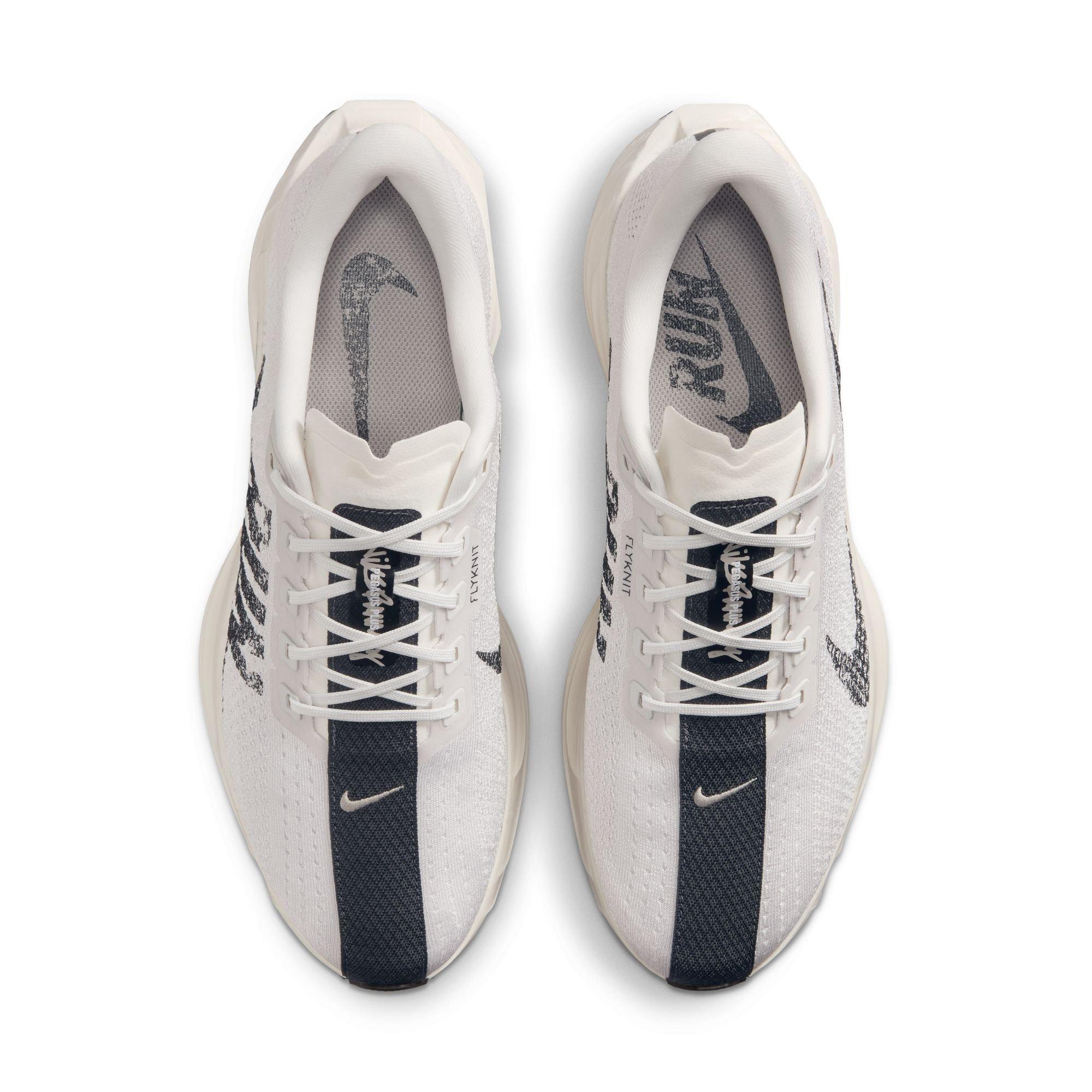 Nike Pegasus Plus "Platinum Tint/Black/College Grey" Men's Road Running Shoe - WHITE/BLACK Thumbnail View 6