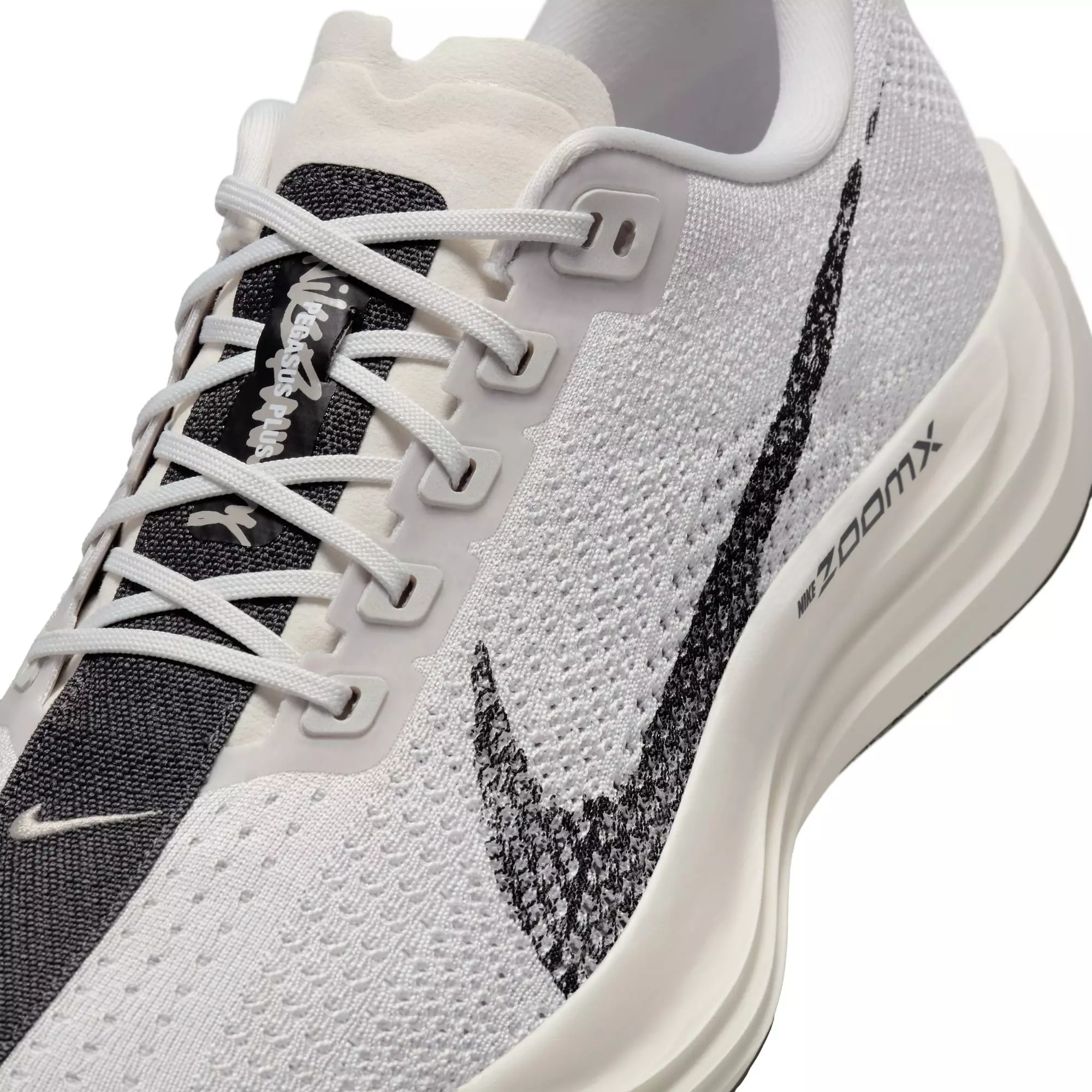 Nike Pegasus Plus "Platinum Tint/Black/College Grey" Men's Road Running Shoe - WHITE/BLACK