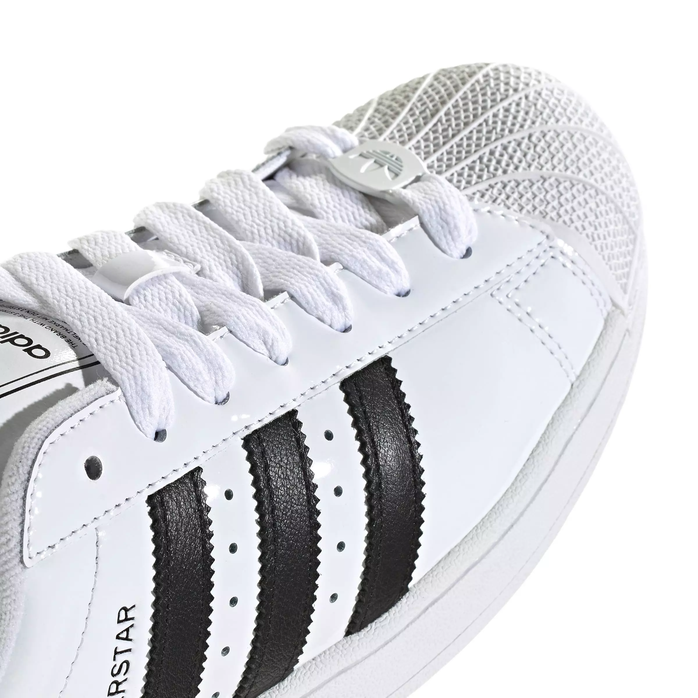 adidas Originals Superstar II Patent Leather "White/Core Black" Men's Shoe - WHITE/BLACK