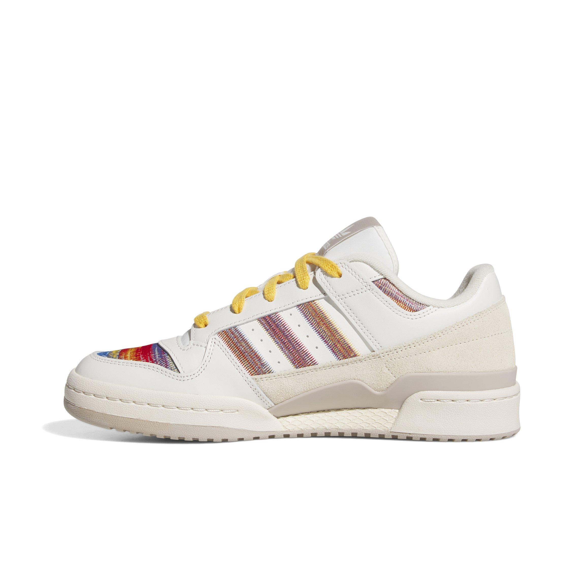 adidas Forum Low "Cloud White/Better Scarlet/Bluebird" Men's Shoe - WHITE/ORANGE Thumbnail View 2