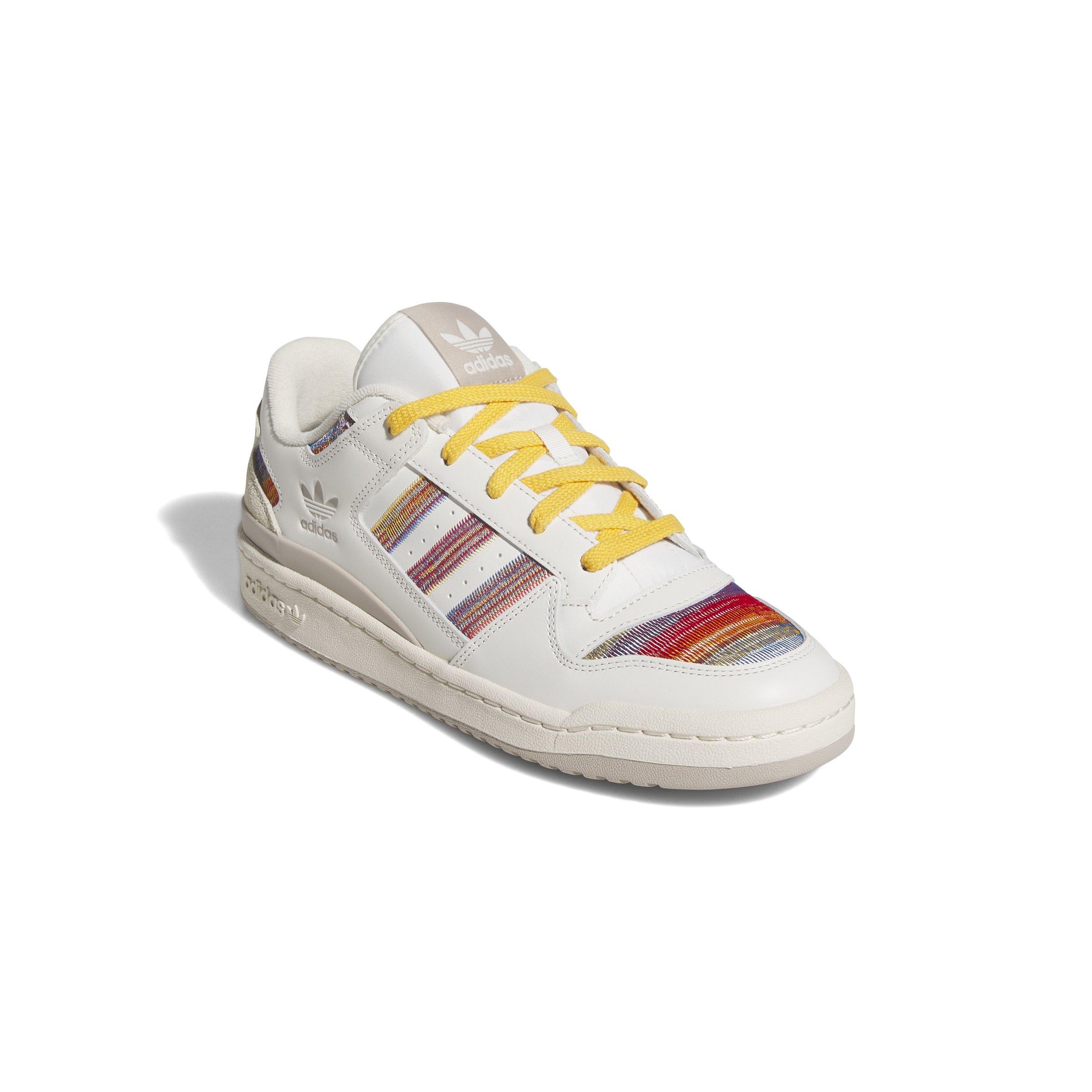 adidas Forum Low "Cloud White/Better Scarlet/Bluebird" Men's Shoe - WHITE/ORANGE Thumbnail View 5