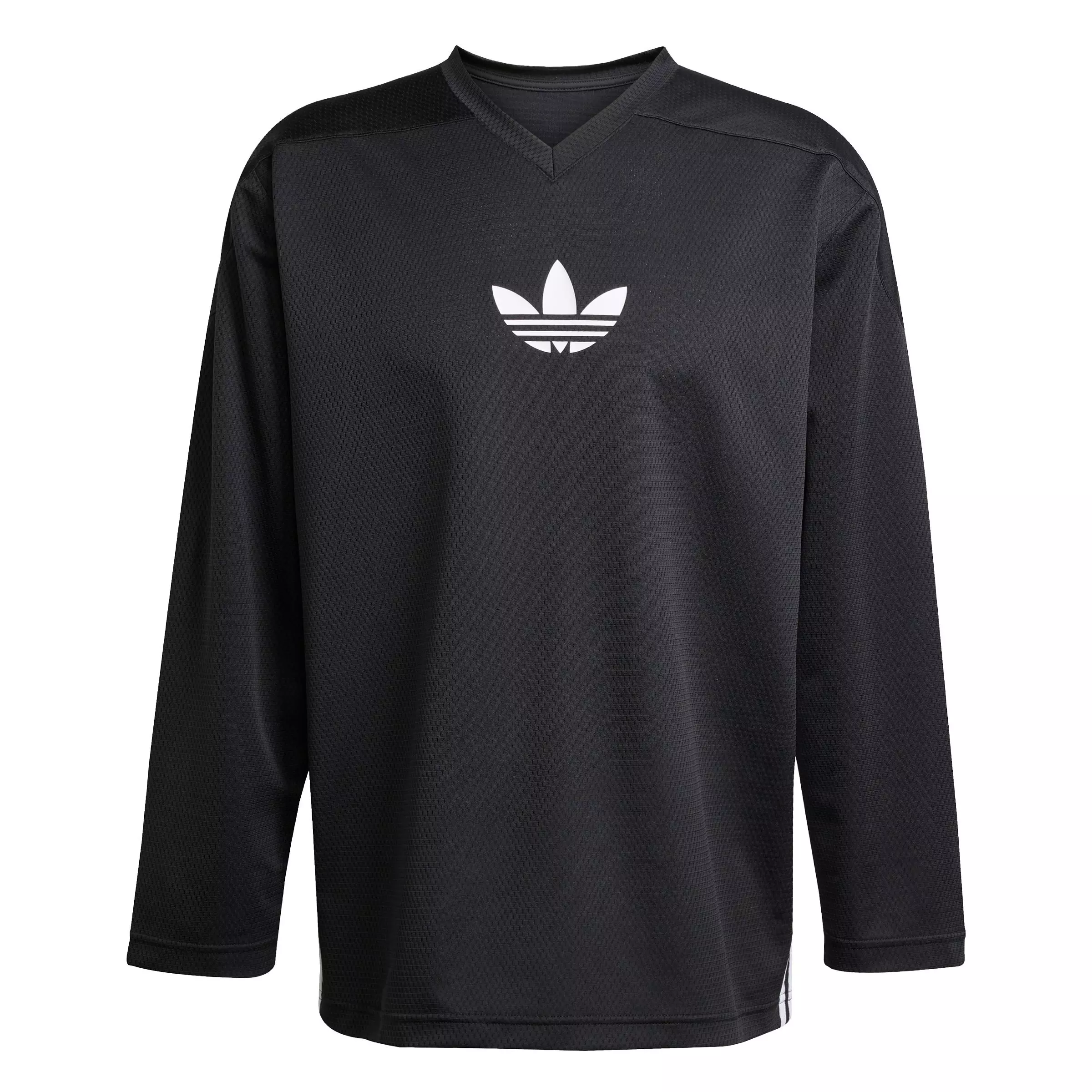 adidas Originals Men's Adicolor Mesh Long-Sleeve Tee - BLACK/WHITE