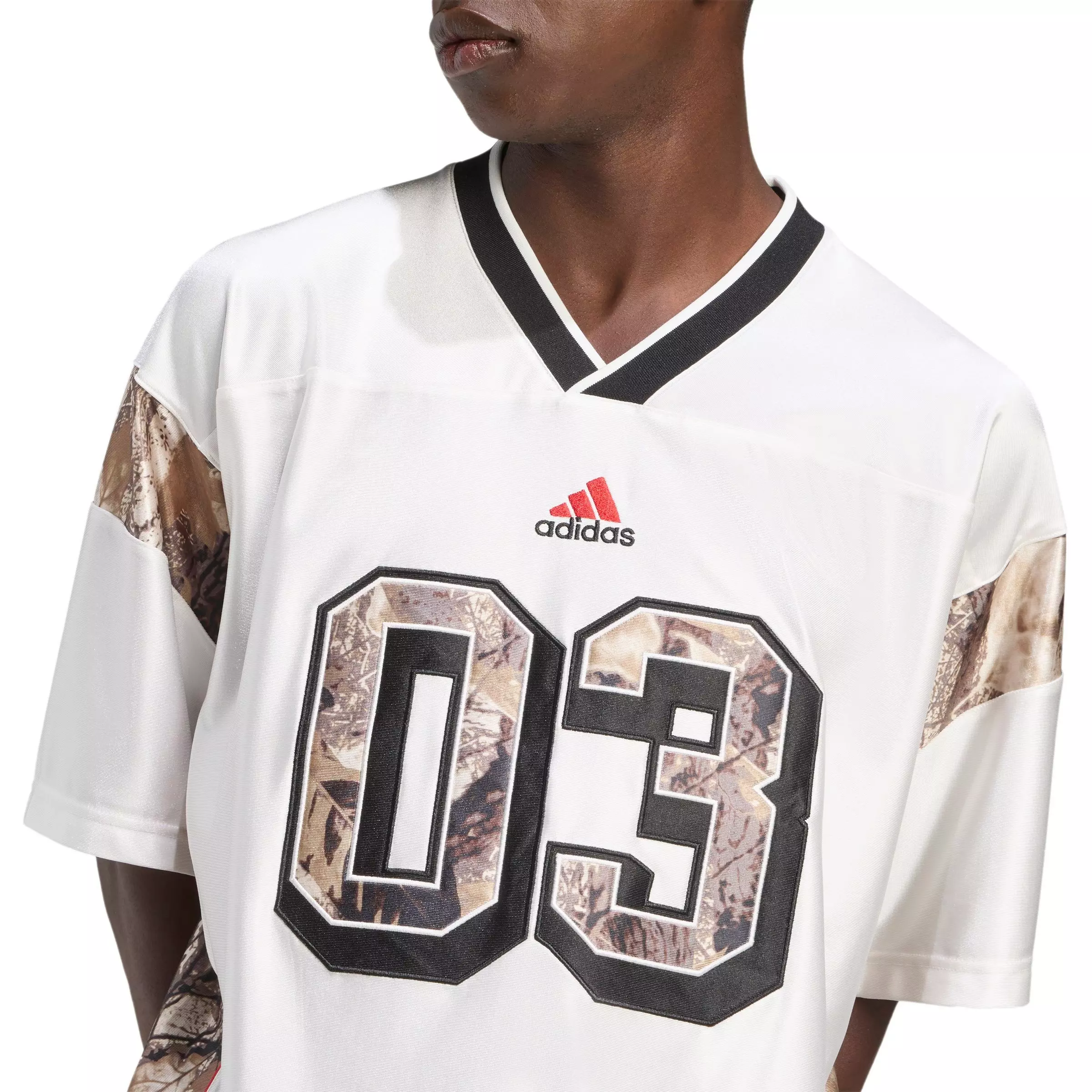adidas Men's Camo Football Jersey - WHITE