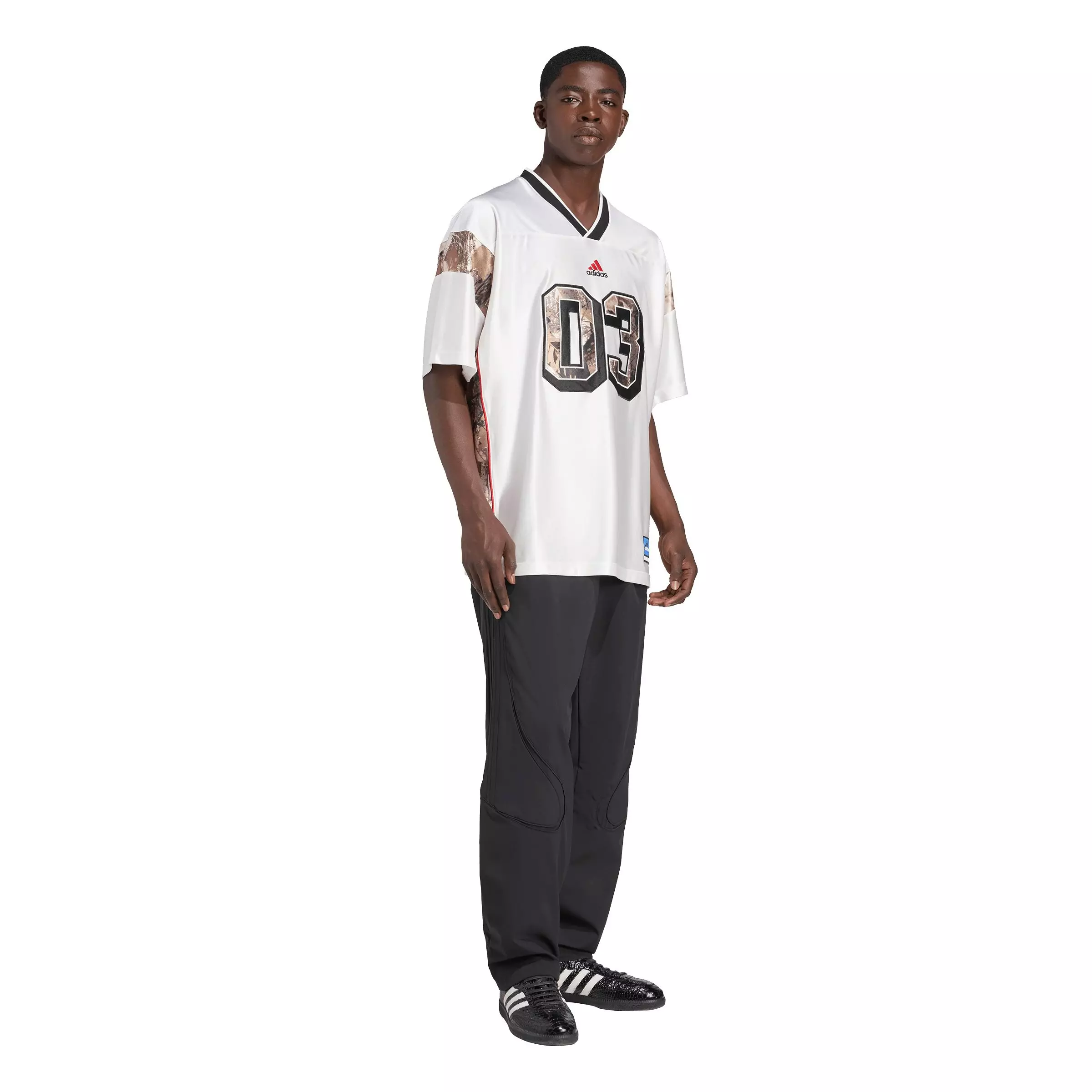 adidas Men's Camo Football Jersey - WHITE