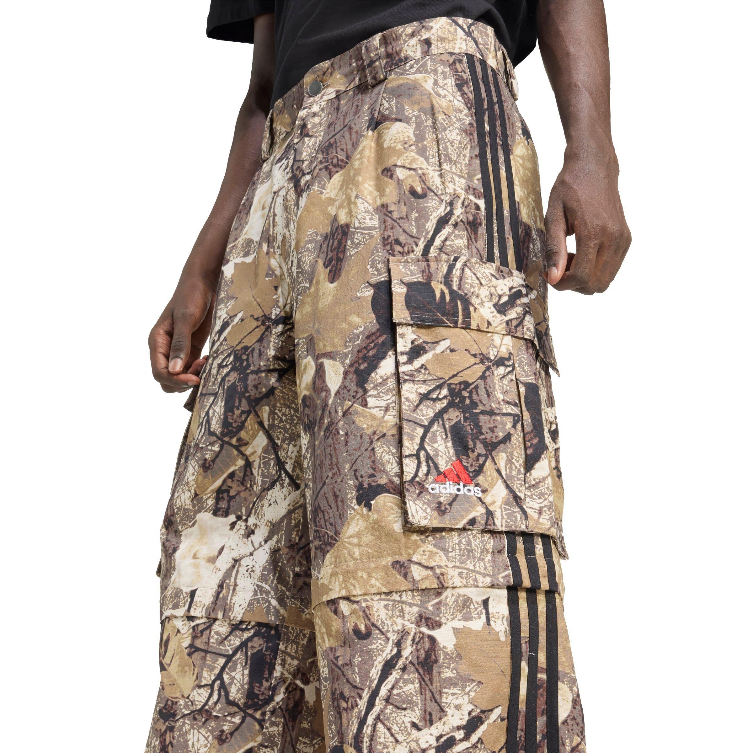 adidas Originals Men's Camo Cargo Zip-Off Pants - BROWN Thumbnail View 4