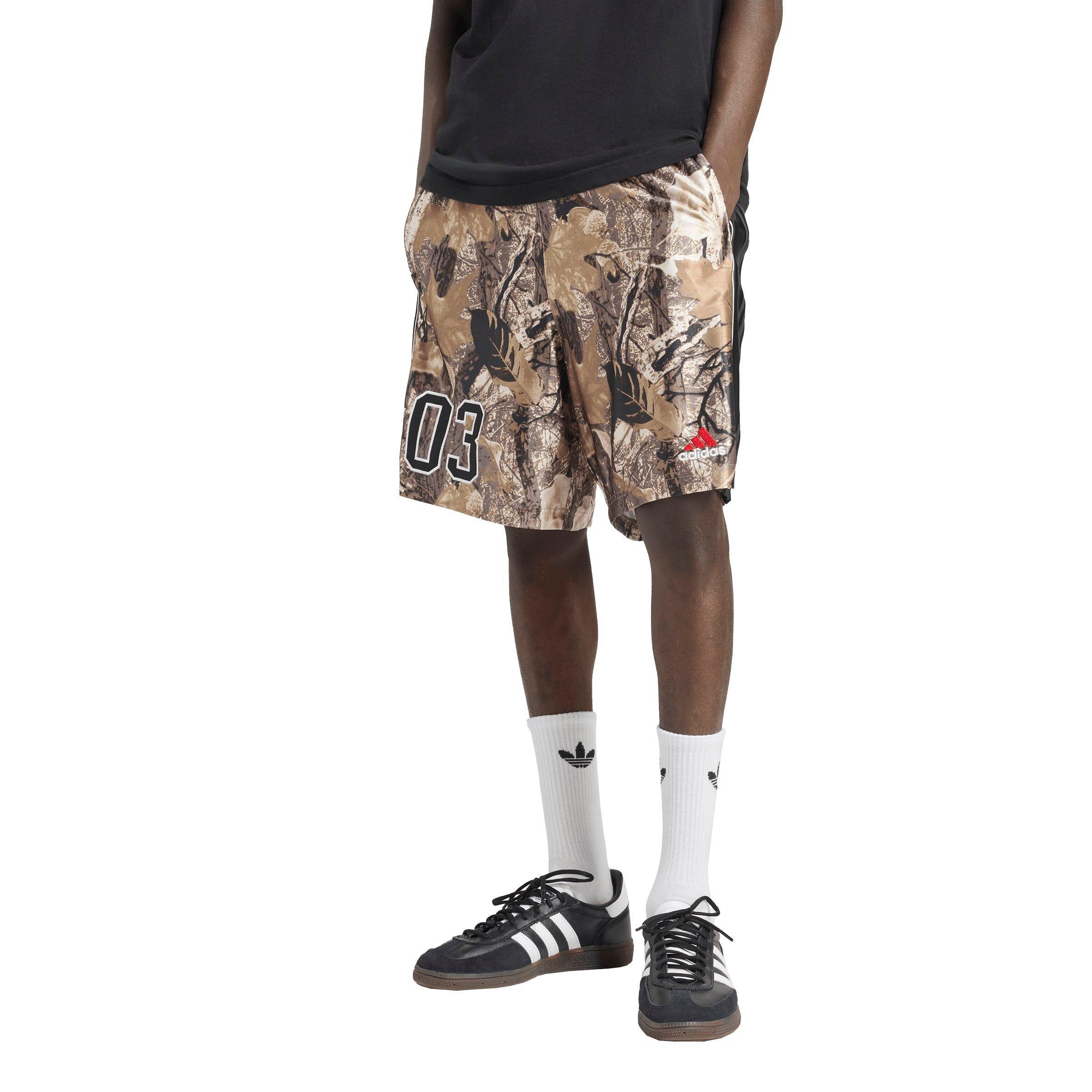 adidas Originals Men's Camo Shorts - MAROON/WHITE/GOLD Thumbnail View 1