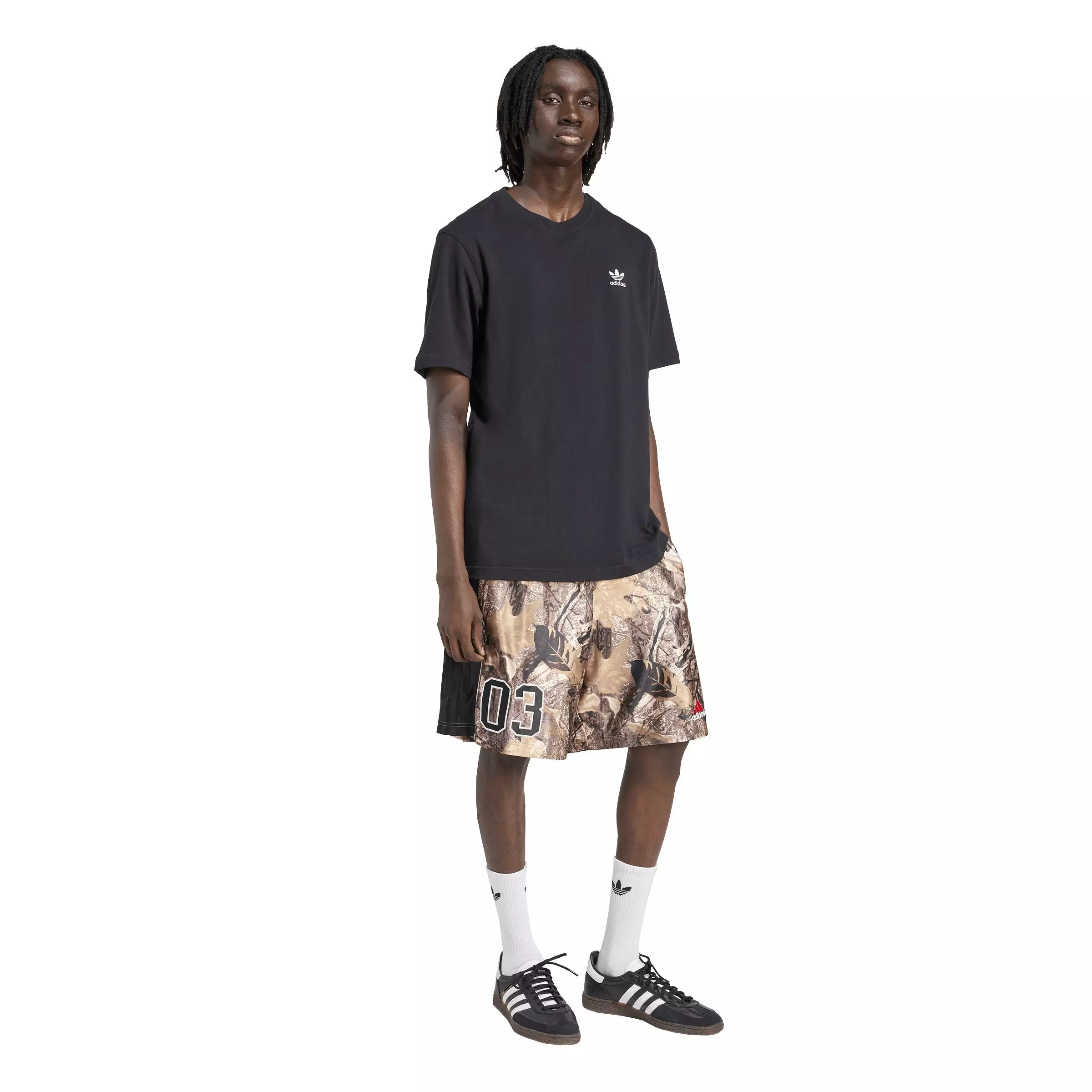 adidas Originals Men's Camo Shorts - MAROON/WHITE/GOLD
