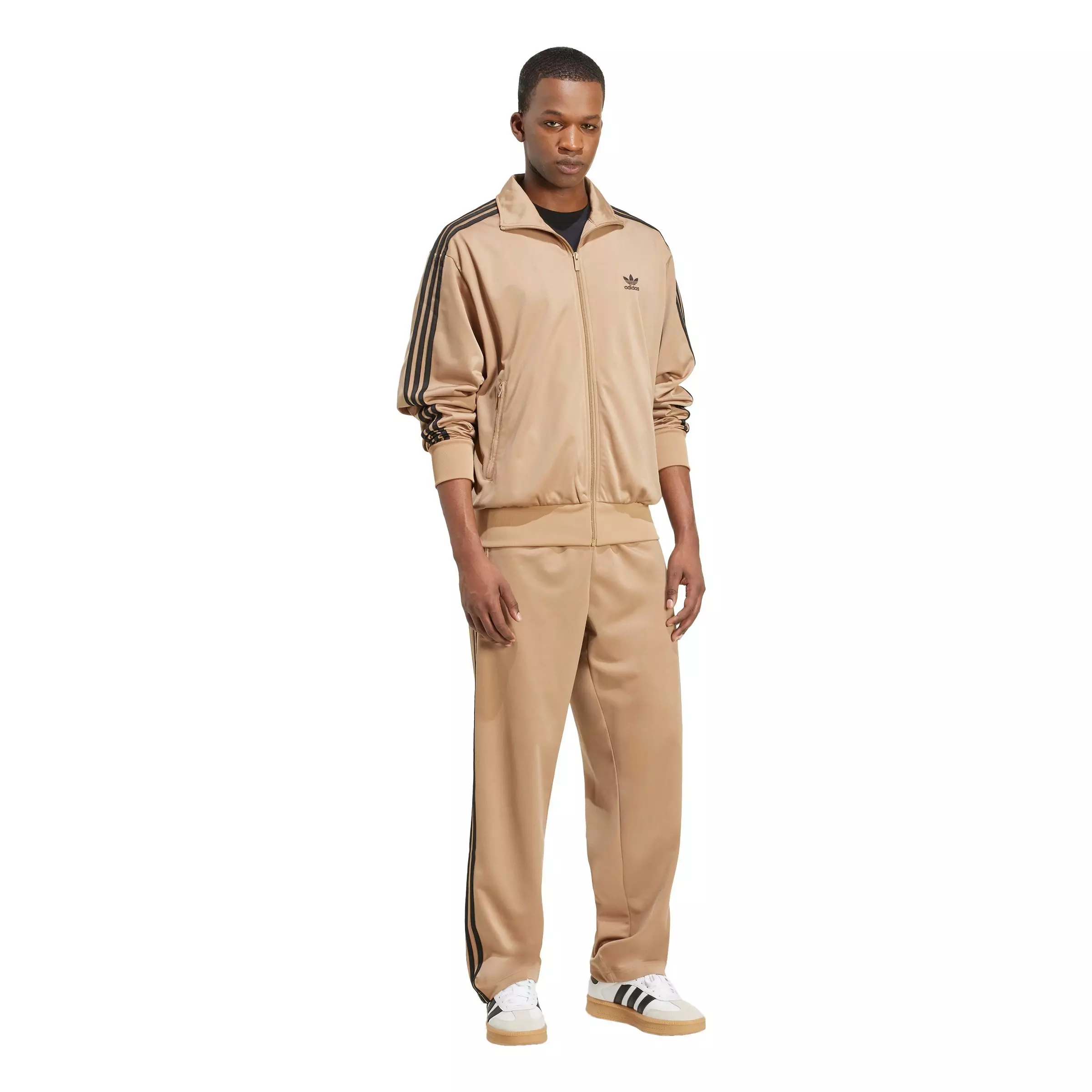 adidas Originals Men's Adicolor Classics Firebird Track Jacket - BROWN/BLACK