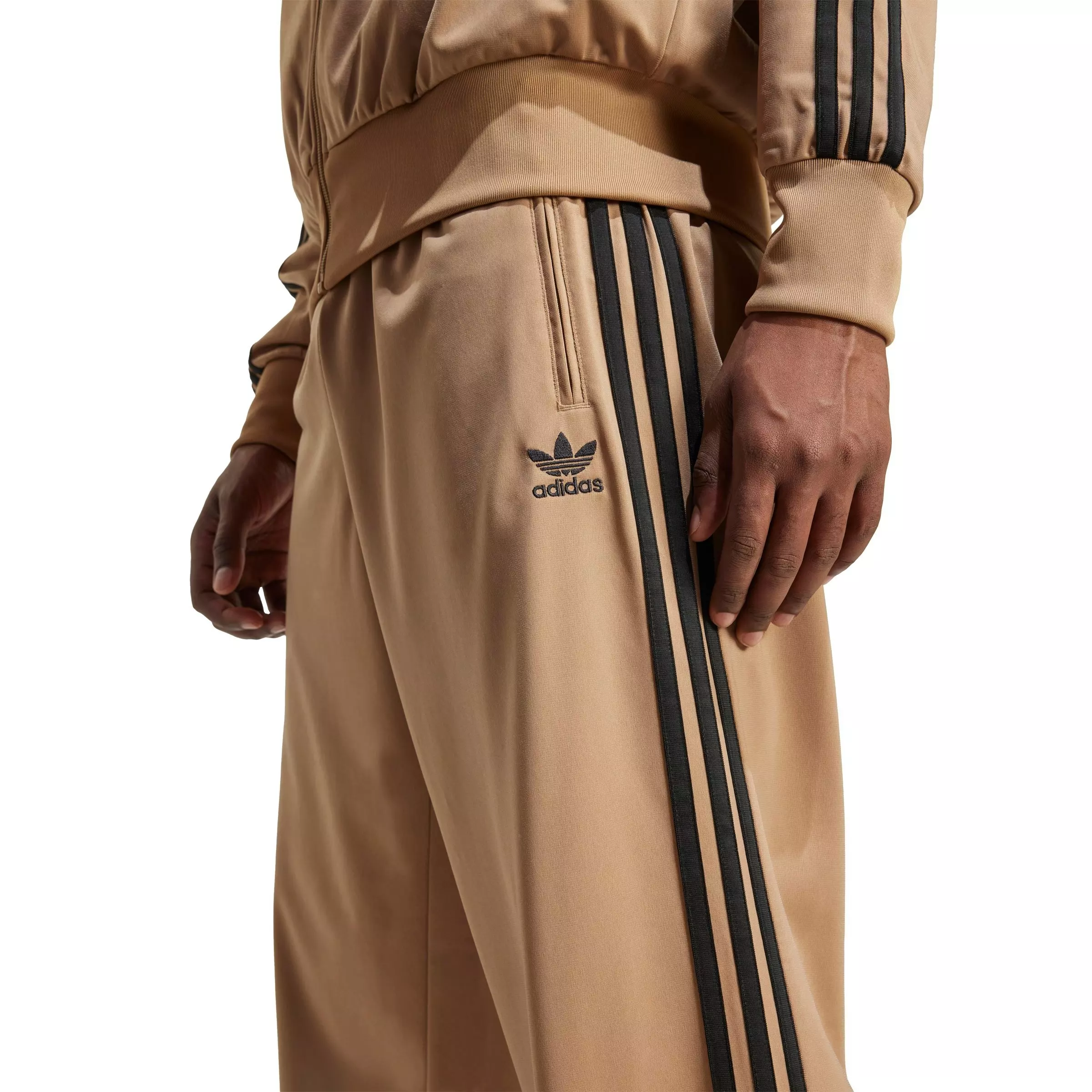 adidas Originals Men's Adicolor Classics Firebird Track Pants - BROWN/BLACK