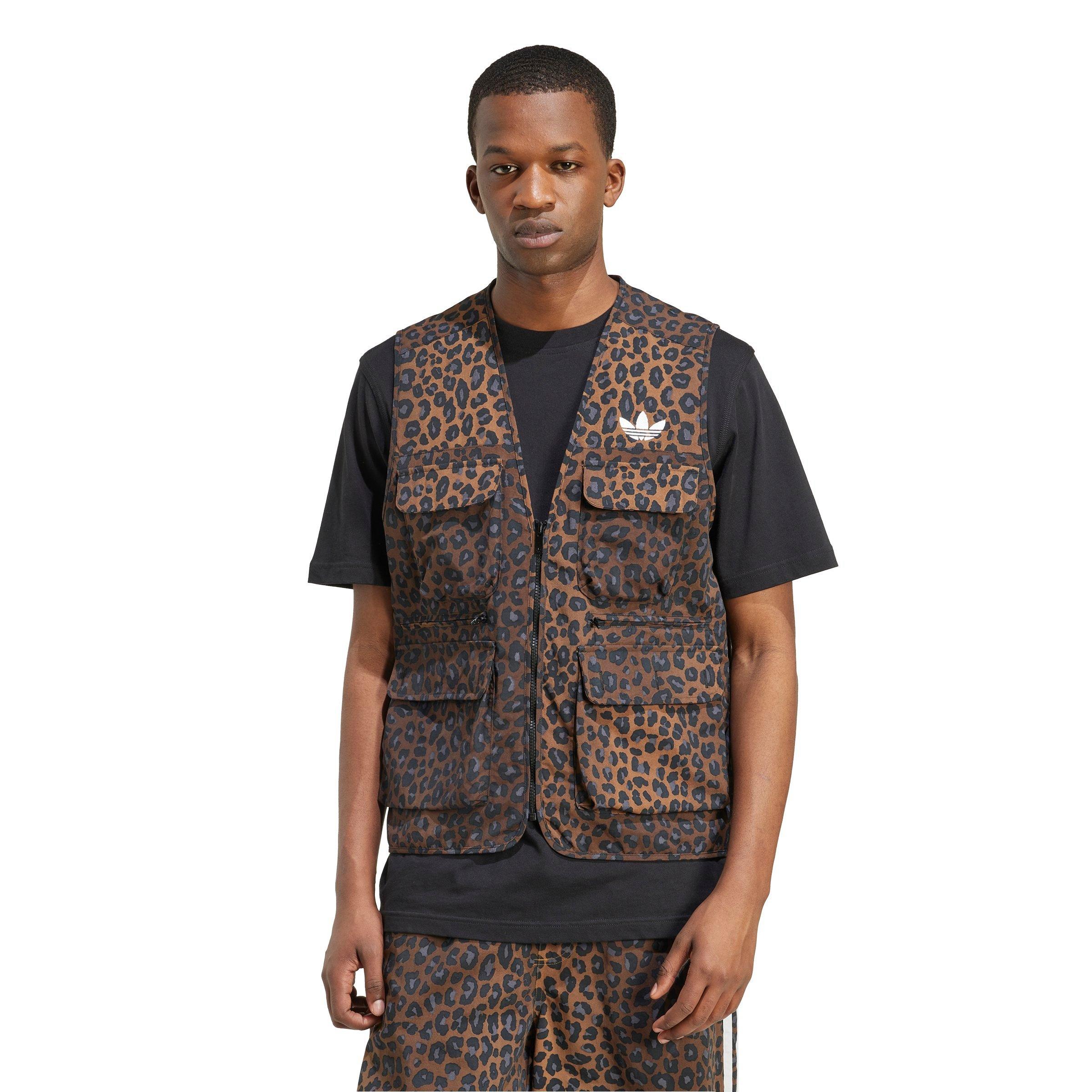 adidas Originals Men's Leo Regular Vest - BROWN/BLACK Thumbnail View 1