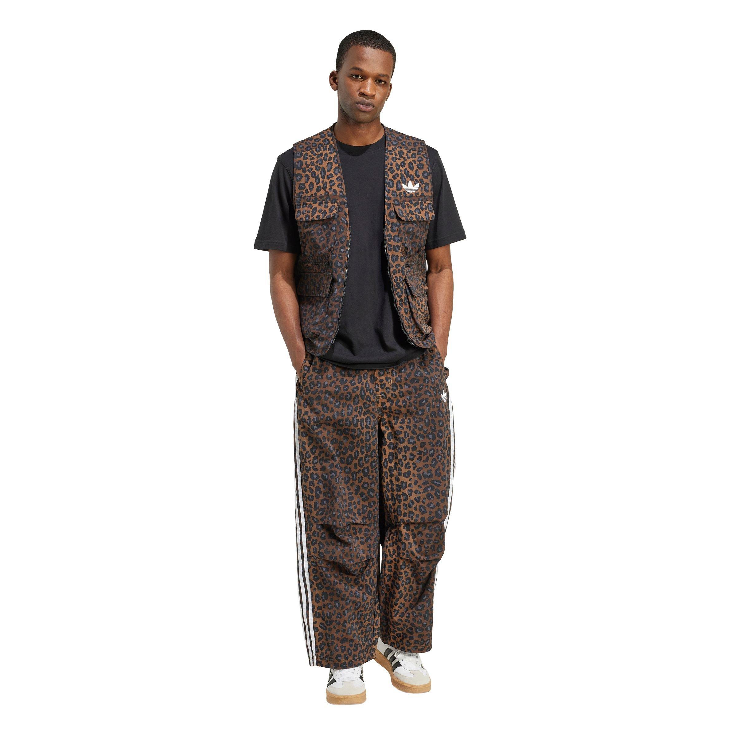 adidas Originals Men's Leo Regular Vest - BROWN/BLACK Thumbnail View 5