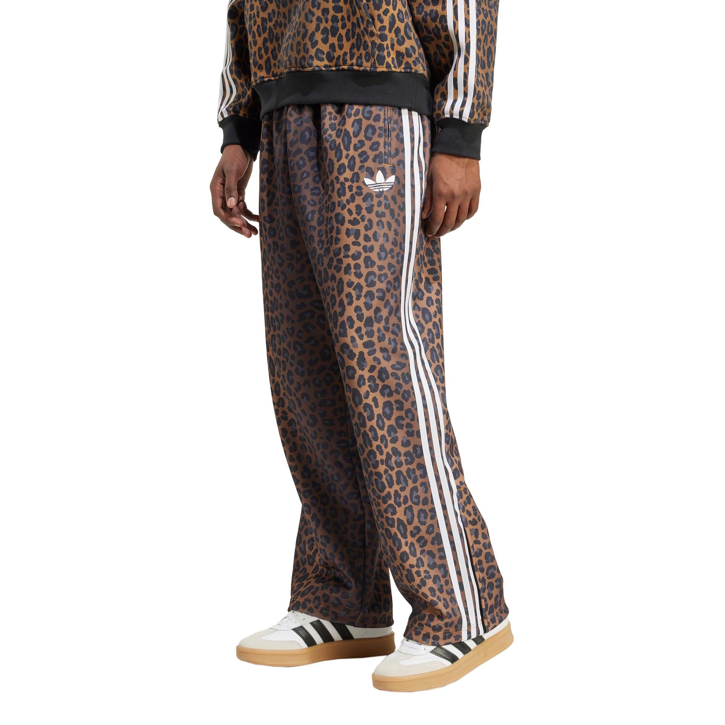adidas Originals Men's Firebird Loose Leopard Track Pants - BROWN/BLACK Thumbnail View 1